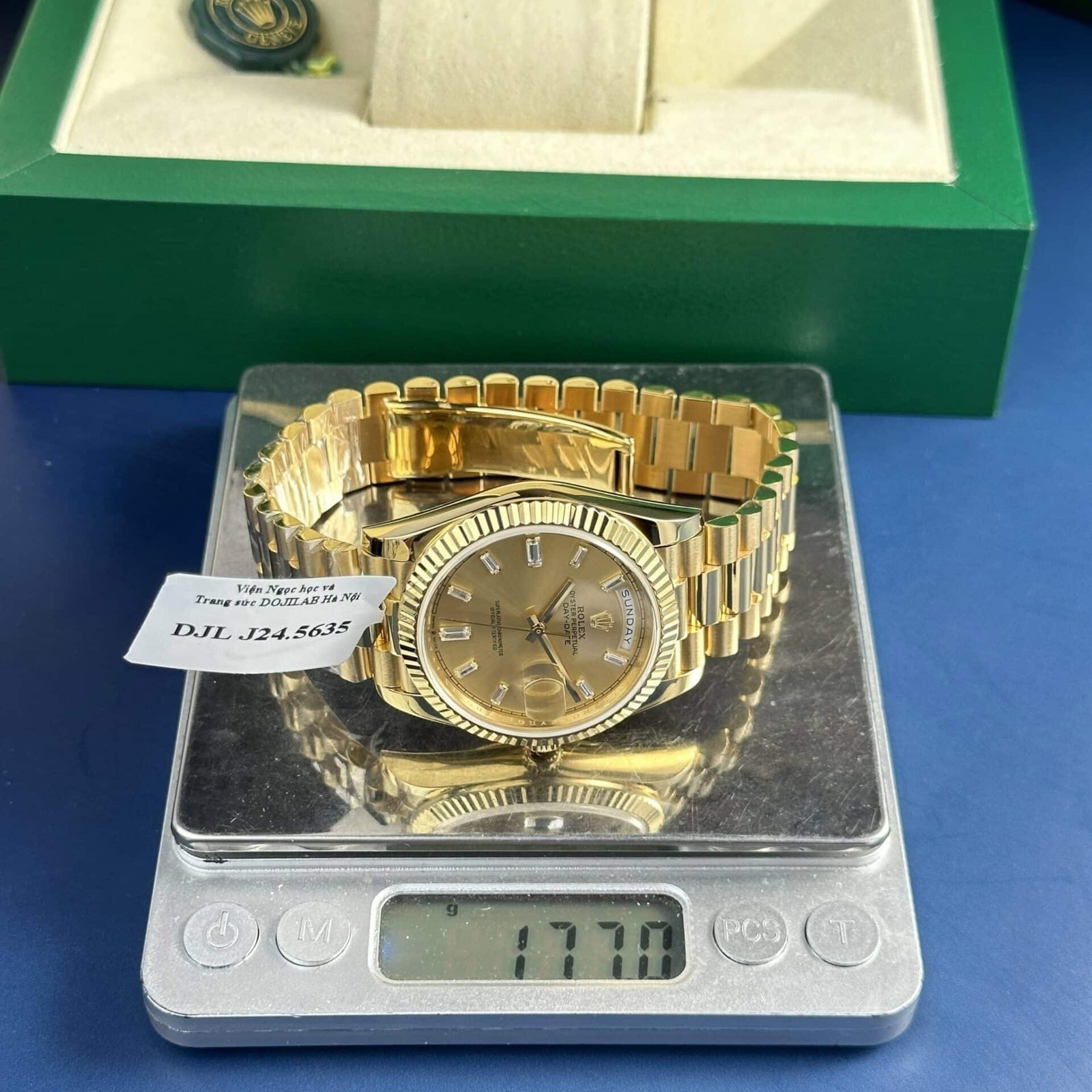 Rolex Day-Date 228238 18K Yellow Gold Wrapped Champagne Diamond Dial 177g GMF V3 Super Clone 40mm - 图片 3