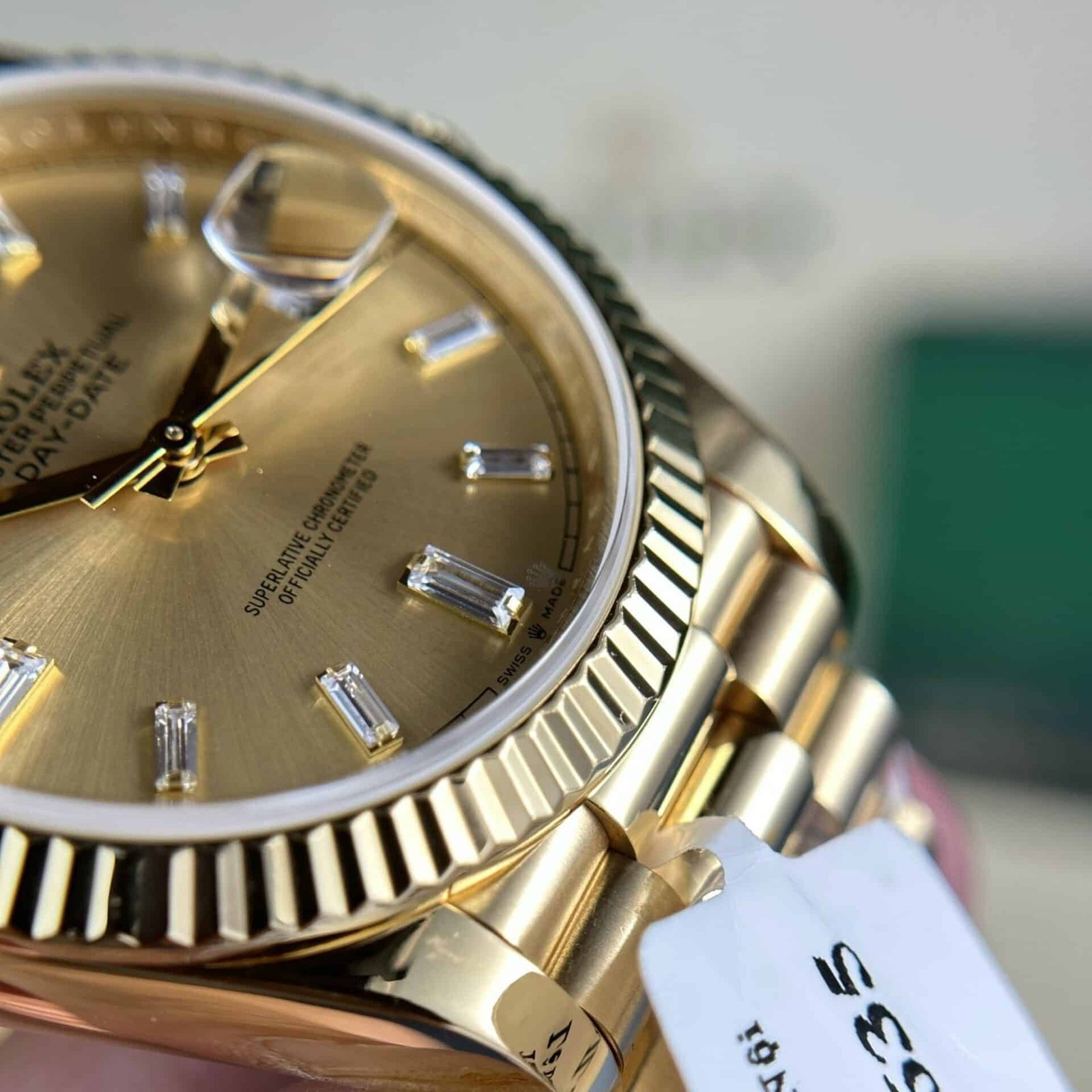 Rolex Day-Date 228238 18K Yellow Gold Wrapped Champagne Diamond Dial 177g GMF V3 Super Clone 40mm - 图片 7