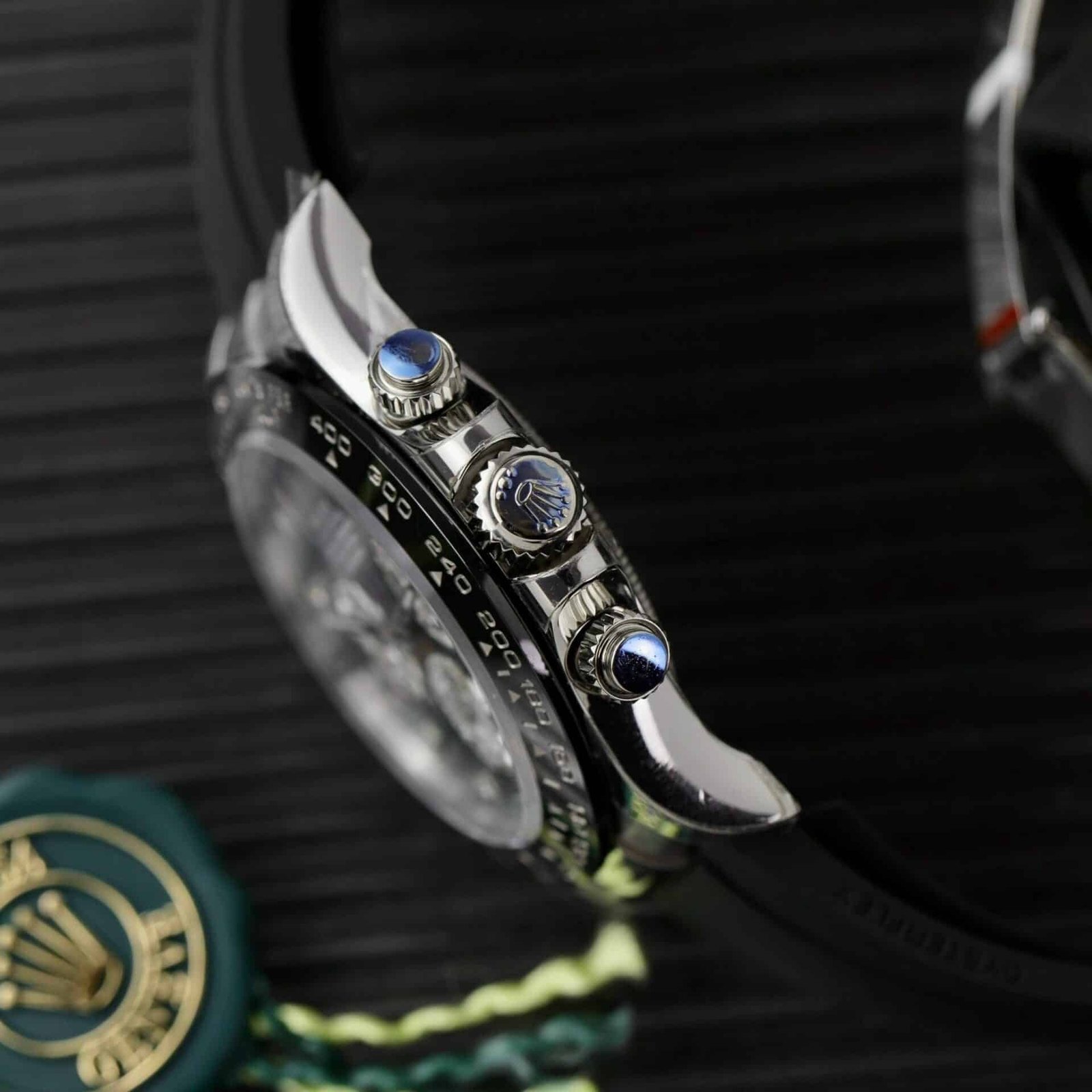 Rolex Daytona Black MOP Dial Moissanite Numerals Super Clone 40mm - 图片 7