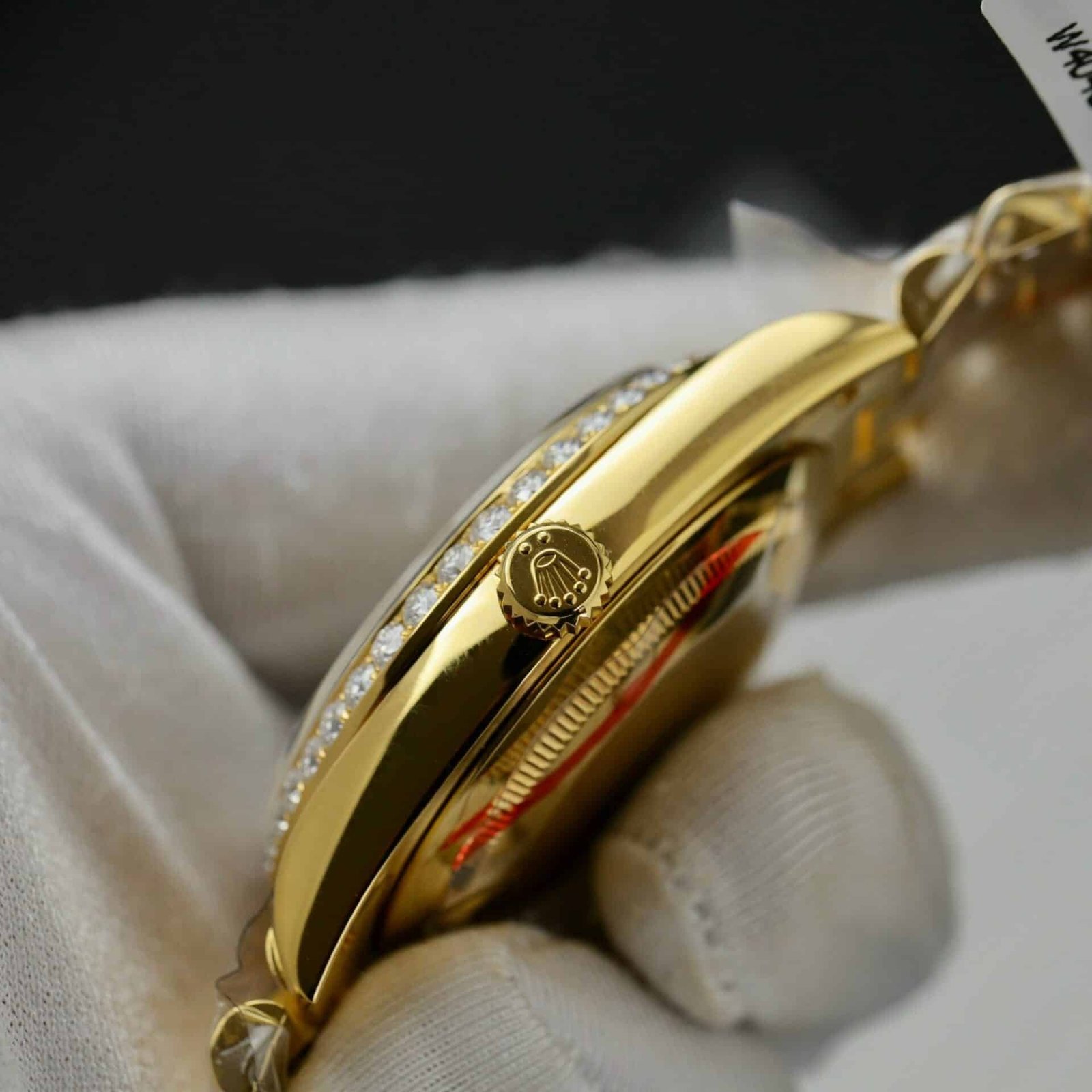 Rolex Day-Date 228348RBR 18K Yellow Gold Wrapped Black Diamond Dial Moissanite Bezel GMF V3 Super Clone 40mm - 图片 8