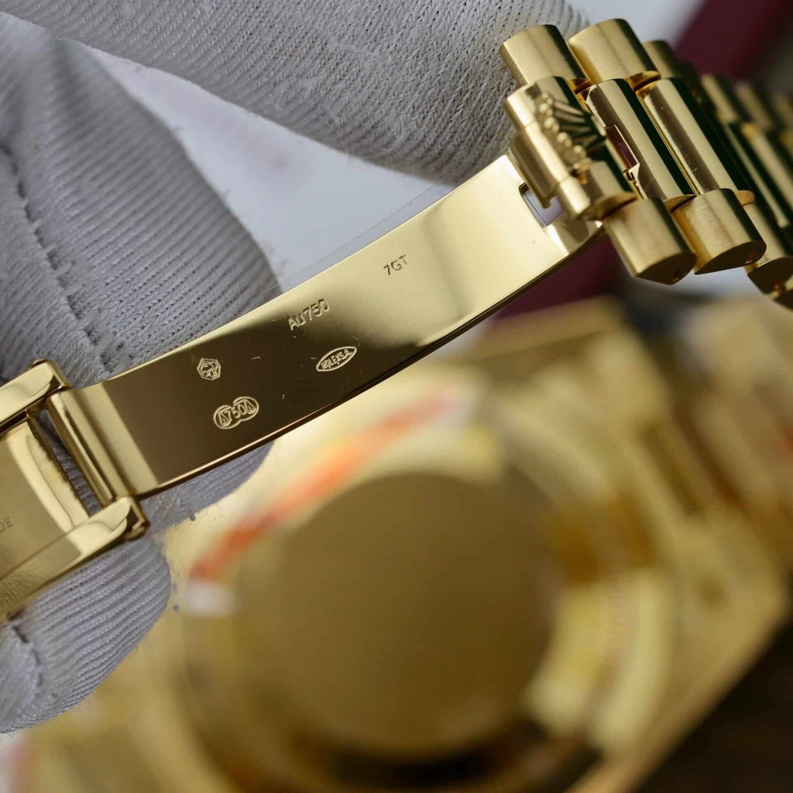 Rolex Day-Date 228348RBR 18K Yellow Gold Wrapped Black Diamond Dial Moissanite Bezel GMF V3 Super Clone 40mm - 图片 10