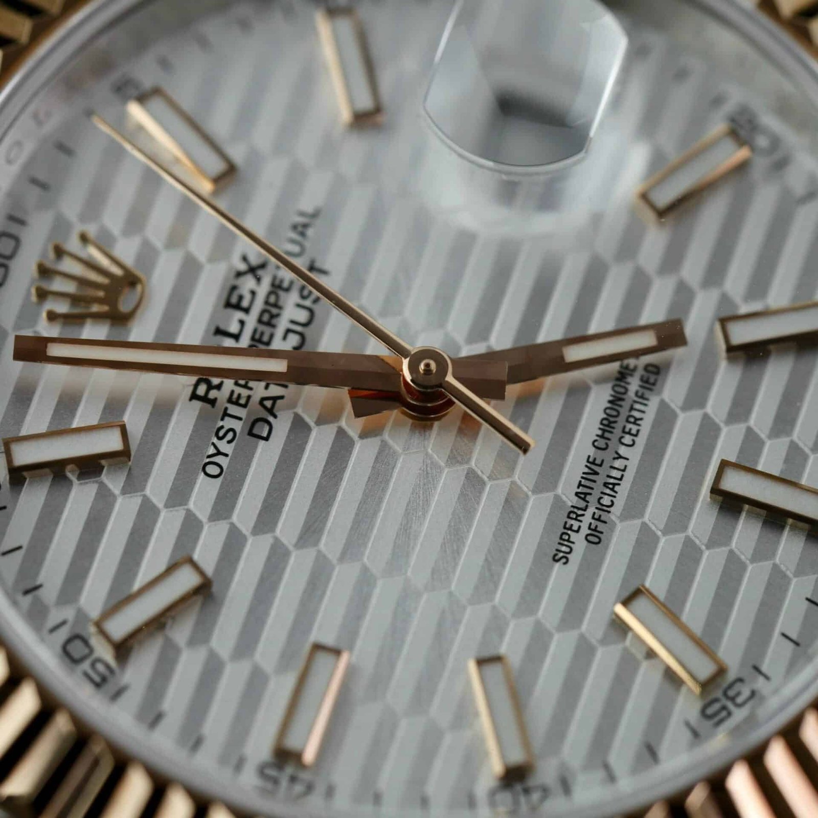 Rolex Datejust 41 Two Tone Rose Gold Silver Motif Dial Oyster Bracelet Best Replica Clean Factory 41mm - 图片 4