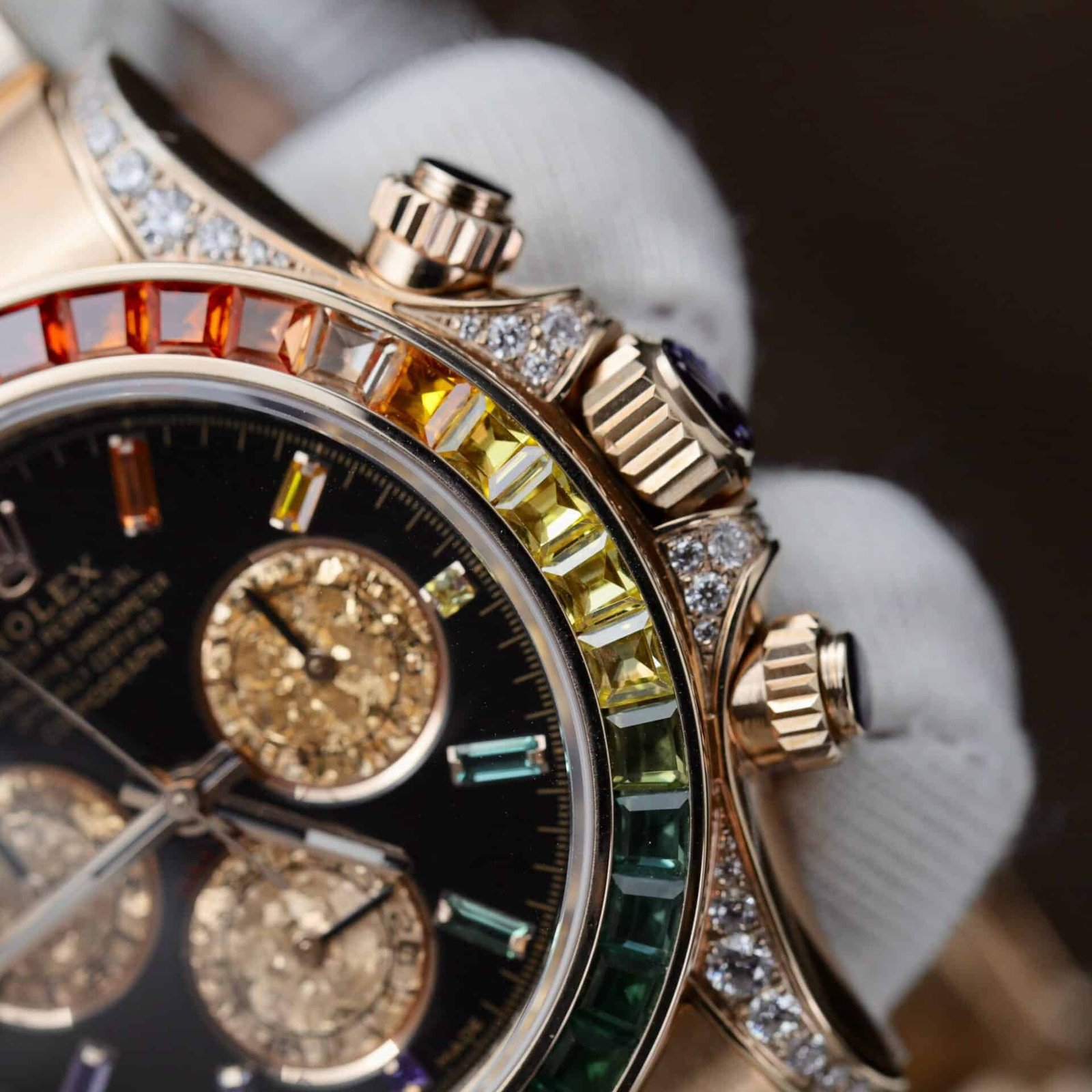 Rolex Daytona Rainbow 116595 Rose Gold Calibre 4130 Super Clone 40mm - 图片 5