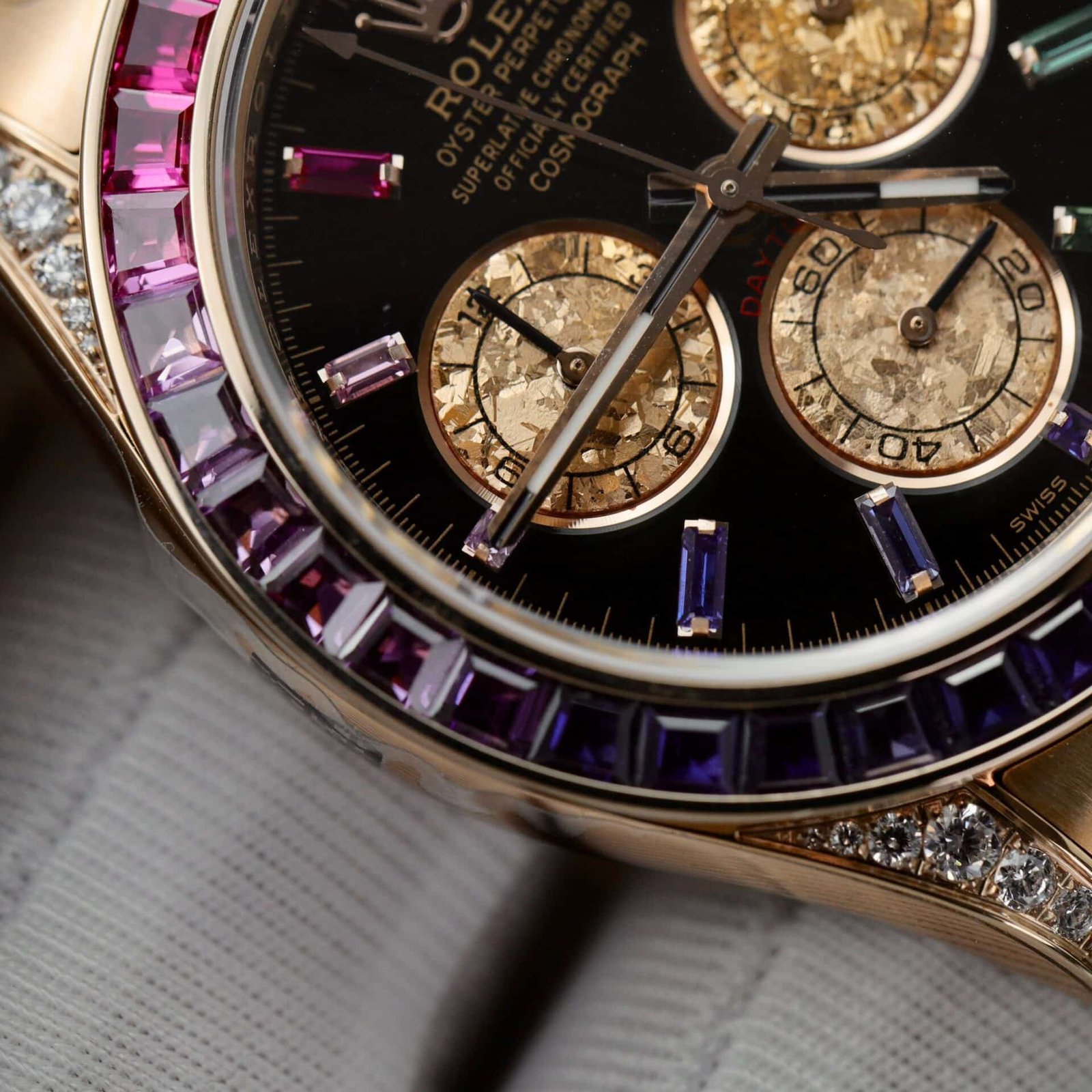 Rolex Daytona Rainbow 116595 Rose Gold Calibre 4130 Super Clone 40mm - 图片 6