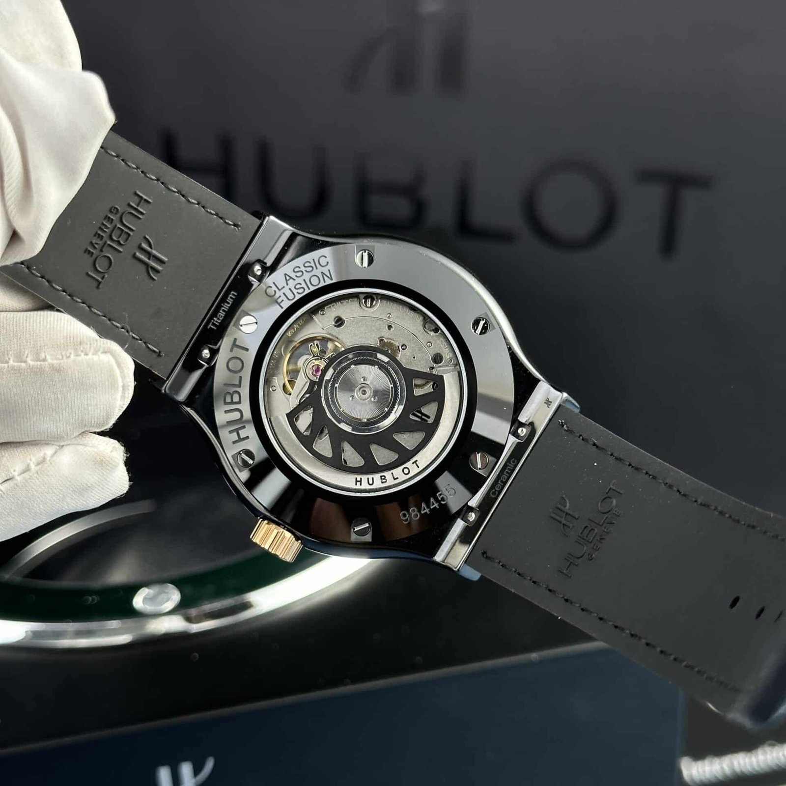 Hublot Classic Fusion Ceramic King Gold Carbon Dial Super Clone 42mm - 图片 7