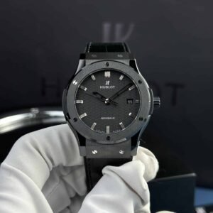 Hublot Classic Fusion Black Magic Carbon Dial Leather Super Clone 42mm