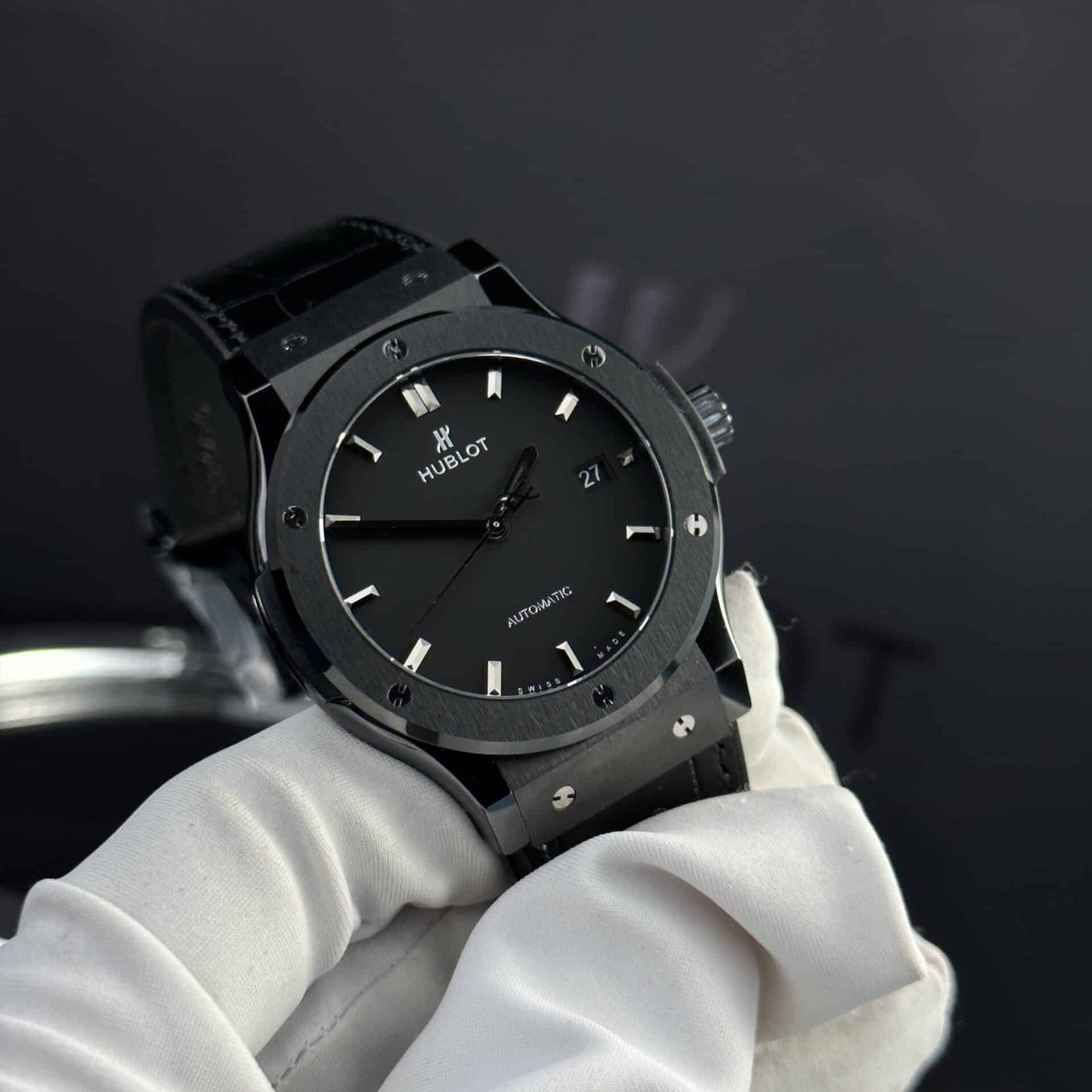 Hublot Classic Fusion Black Magic Black Dial Leather Best Replica Super Clone 42mm - 图片 2