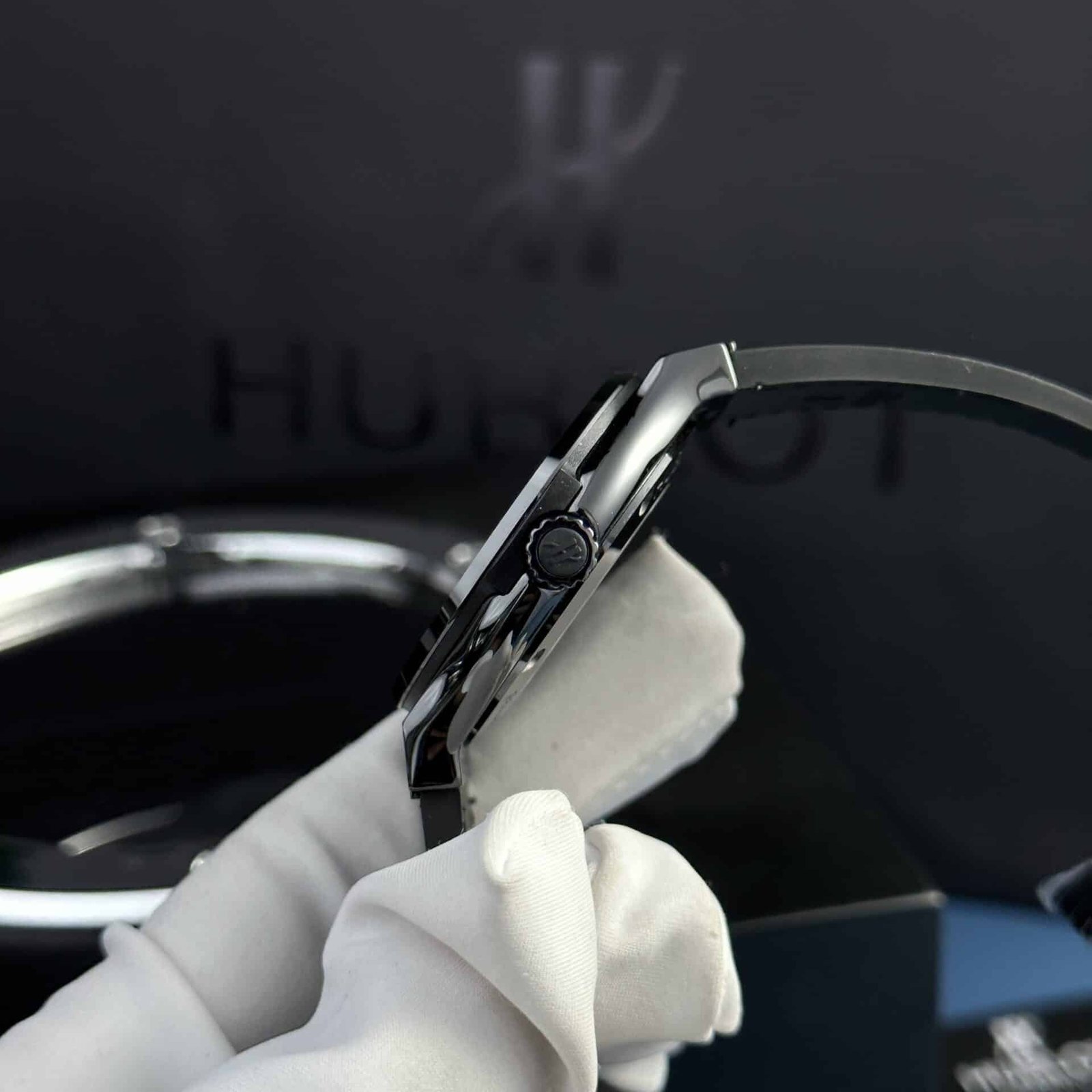 Hublot Classic Fusion Black Magic Black Dial Leather Best Replica Super Clone 42mm - 图片 5