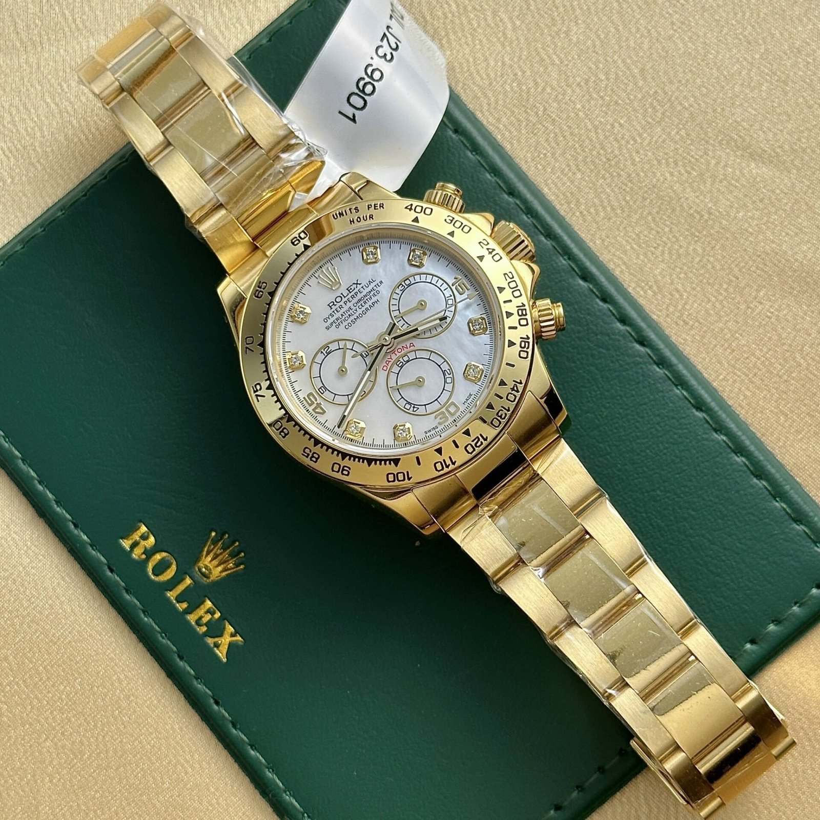 Rolex Daytona 116508 18K Yellow Gold Wrapped MOP Dial Best Replica 40mm - 图片 3