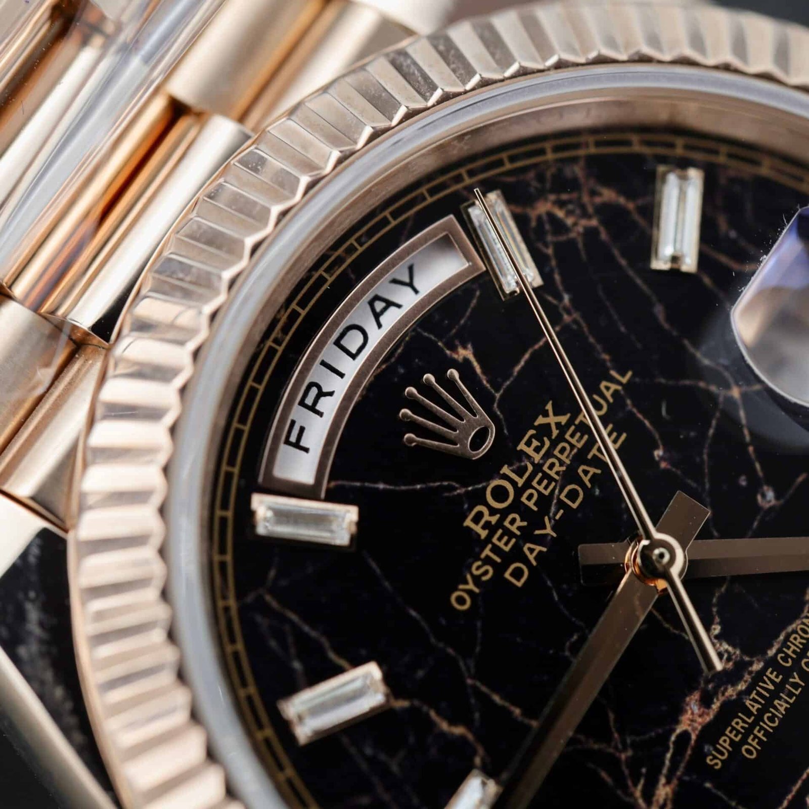 Rolex Day-Date 228235 Eisenkiesel Dial 18K Yellow Gold Wrapped 176g GMF V3 Super Clone 40mm - 图片 5