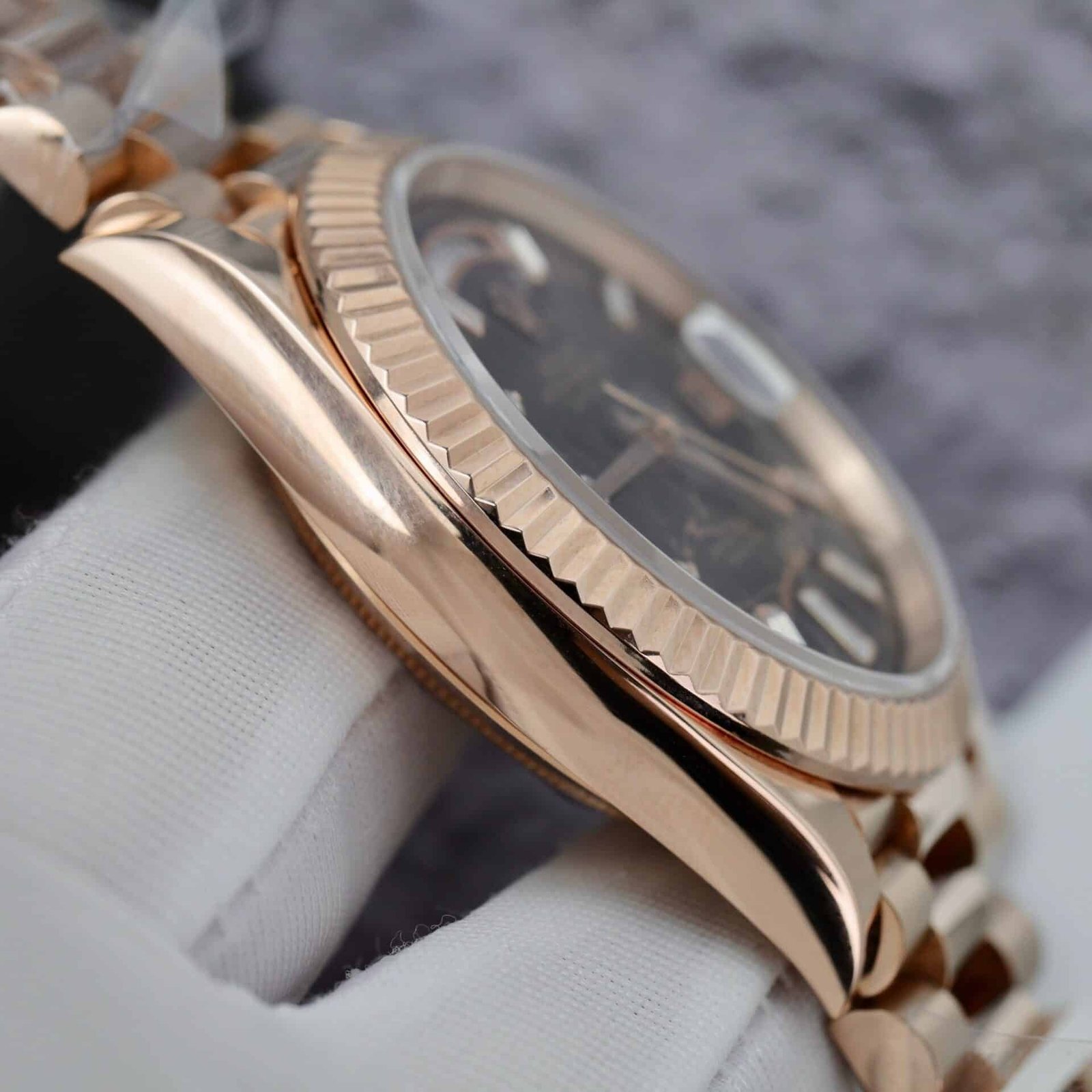 Rolex Day-Date 228235 Eisenkiesel Dial 18K Yellow Gold Wrapped 176g GMF V3 Super Clone 40mm - 图片 8
