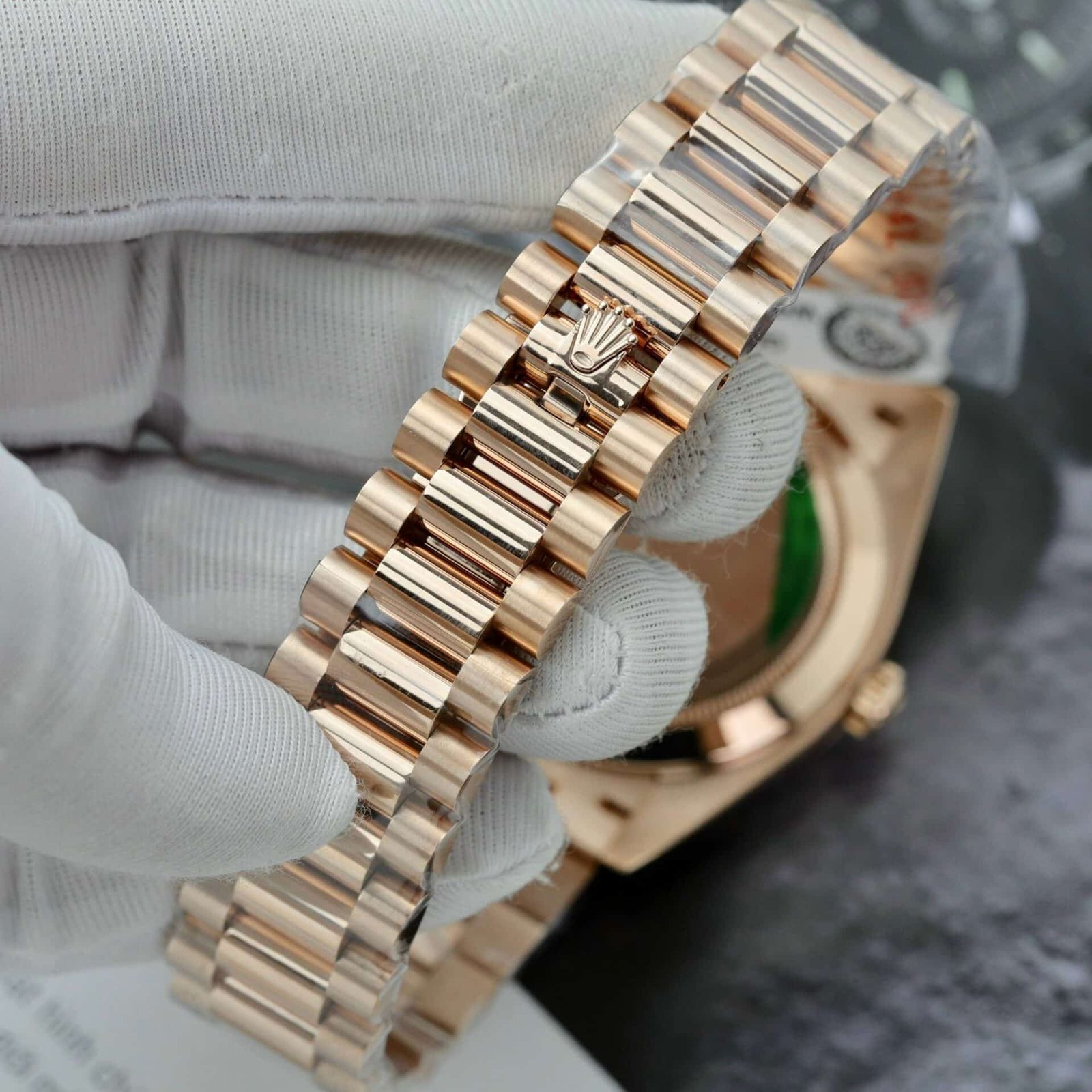 Rolex Day-Date 228235 Eisenkiesel Dial 18K Yellow Gold Wrapped 176g GMF V3 Super Clone 40mm - 图片 11
