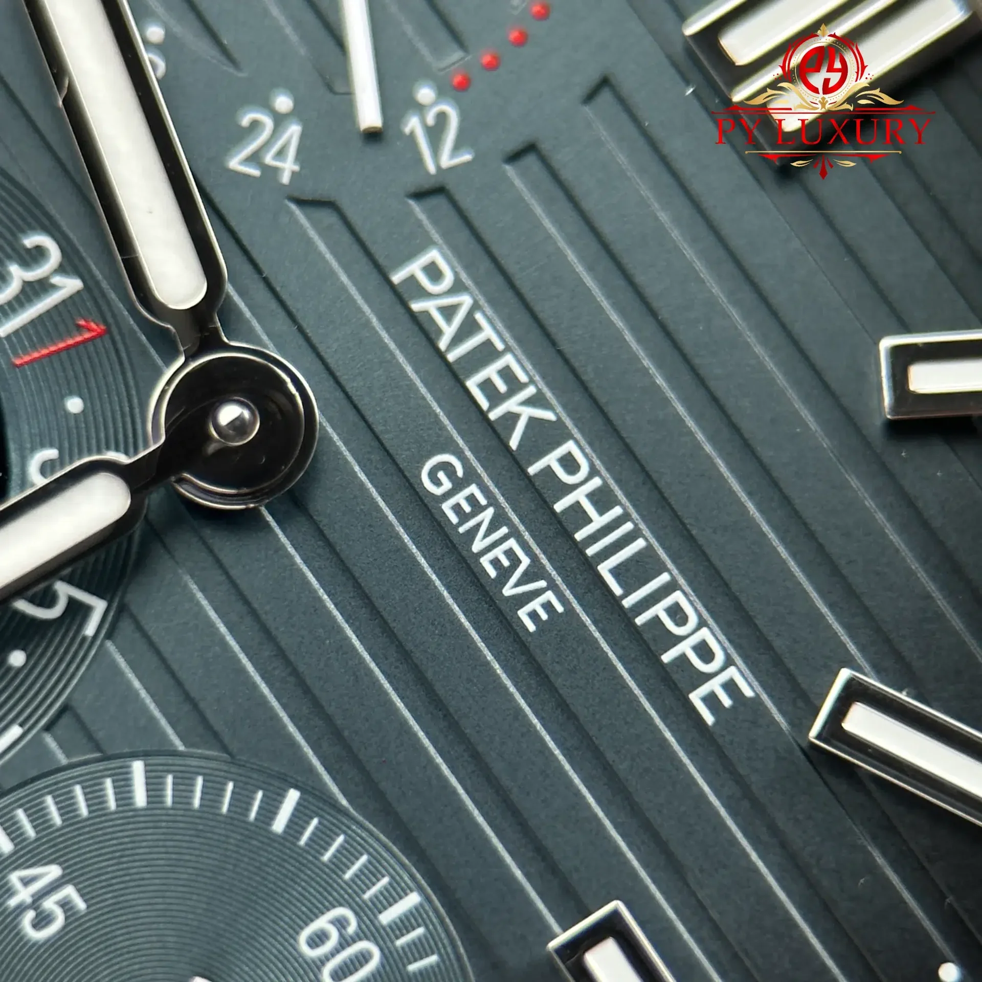 Patek Philippe Nautilus 5712/1A-001 Modify Blue Dial, Moonphase, Hands, Movement Engravings Super Clone 40mm - 图片 6