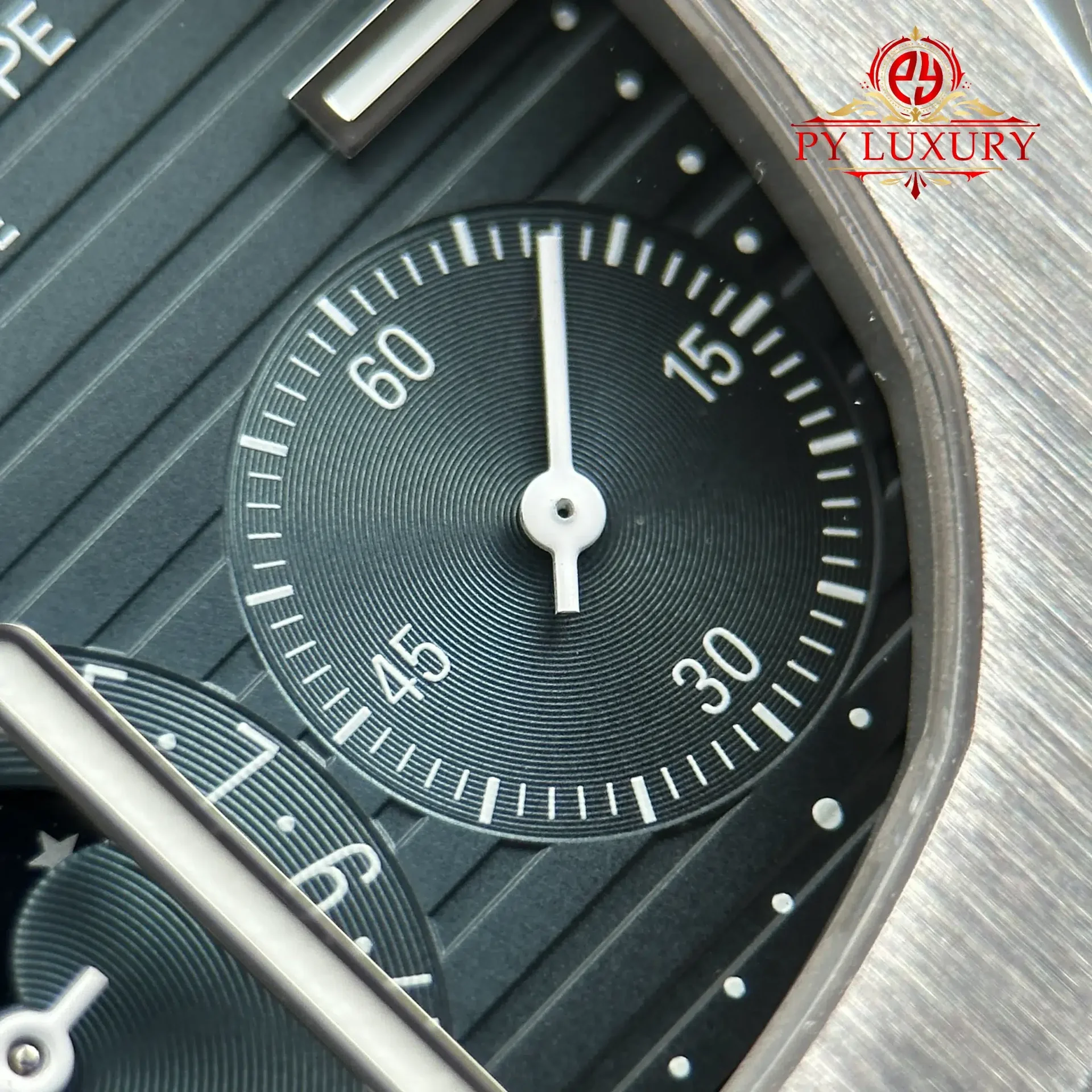 Patek Philippe Nautilus 5712/1A-001 Modify Blue Dial, Moonphase, Hands, Movement Engravings Super Clone 40mm - 图片 7