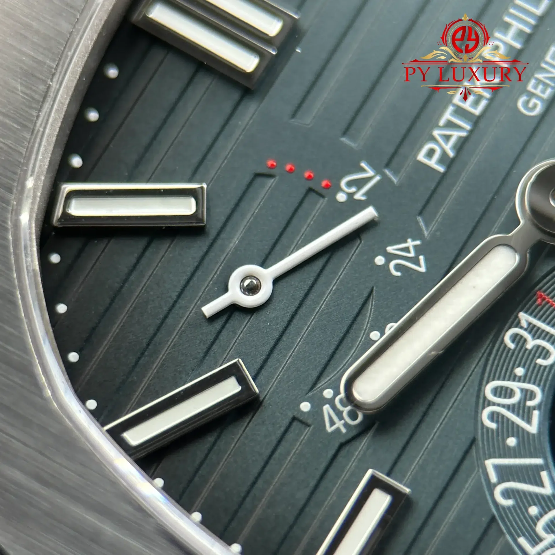 Patek Philippe Nautilus 5712/1A-001 Modify Blue Dial, Moonphase, Hands, Movement Engravings Super Clone 40mm - 图片 9