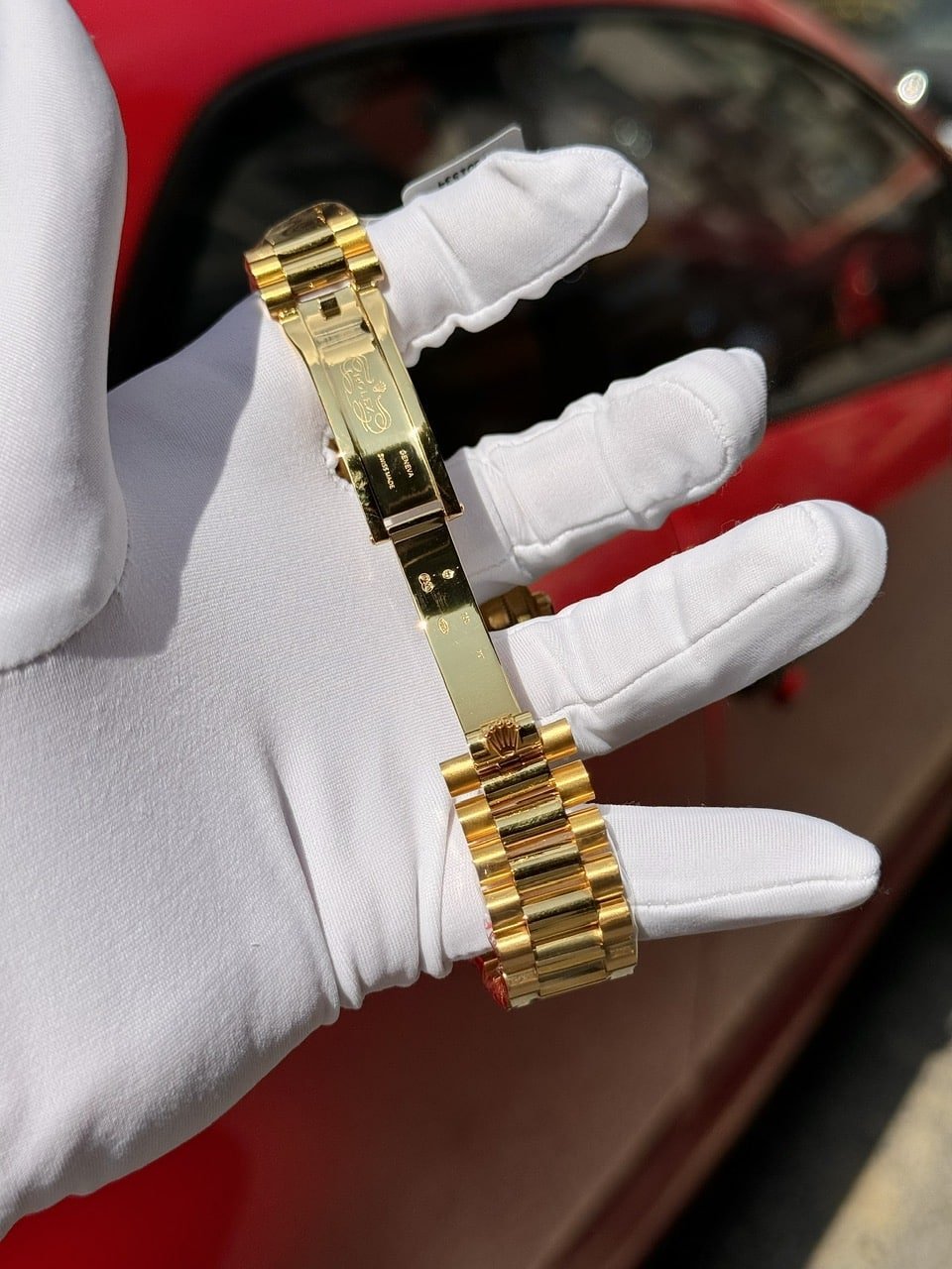 Rolex Day-Date 40 18k Yellow Gold Wrapped Diamond Paved Dial Rainbow GMF V3 Super Clone 40mm - 图片 7