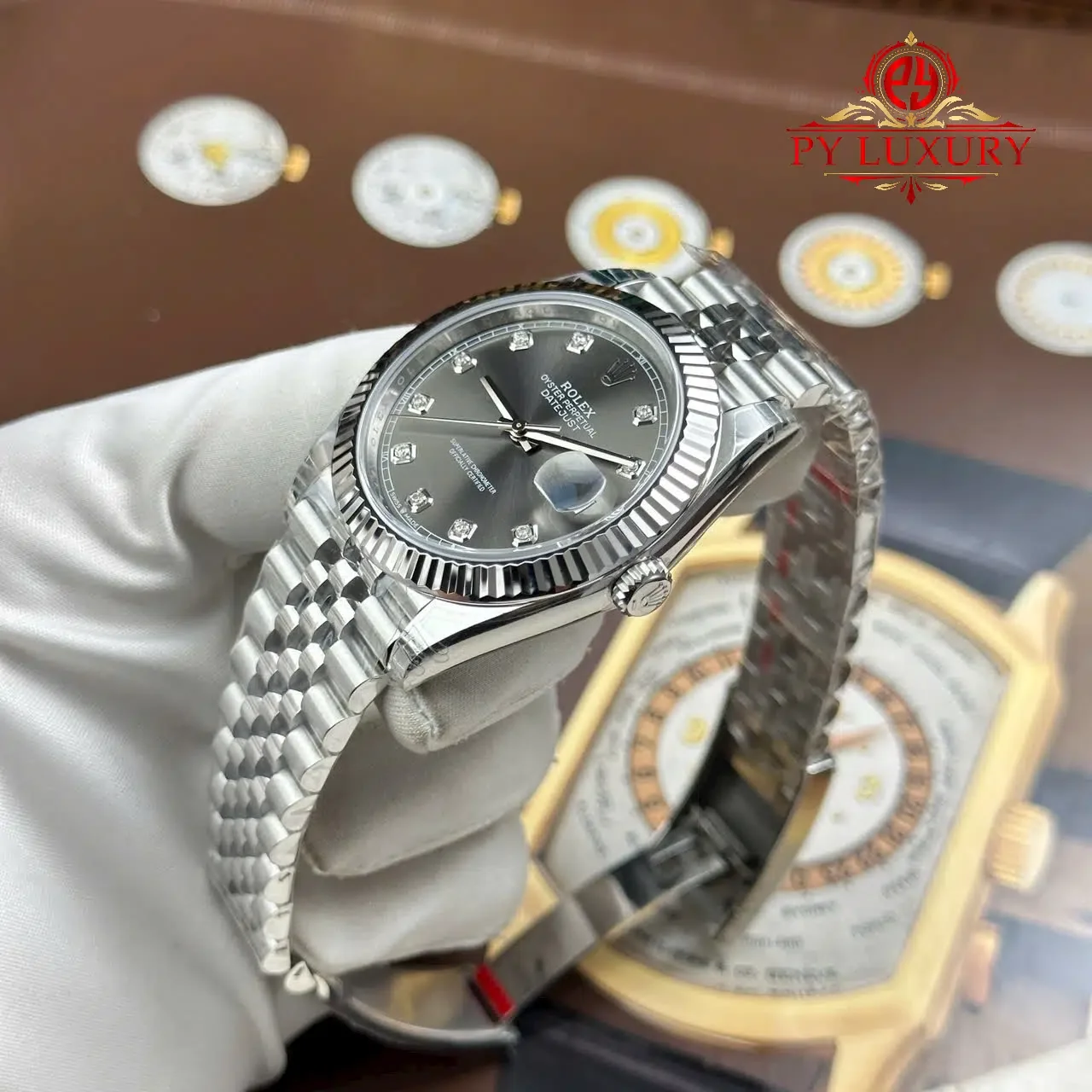 Rolex Datejust 126334 Grey Diamond Dial Jubilee Jubilee 1:1 Best Replica VSF 41mm - 图片 3
