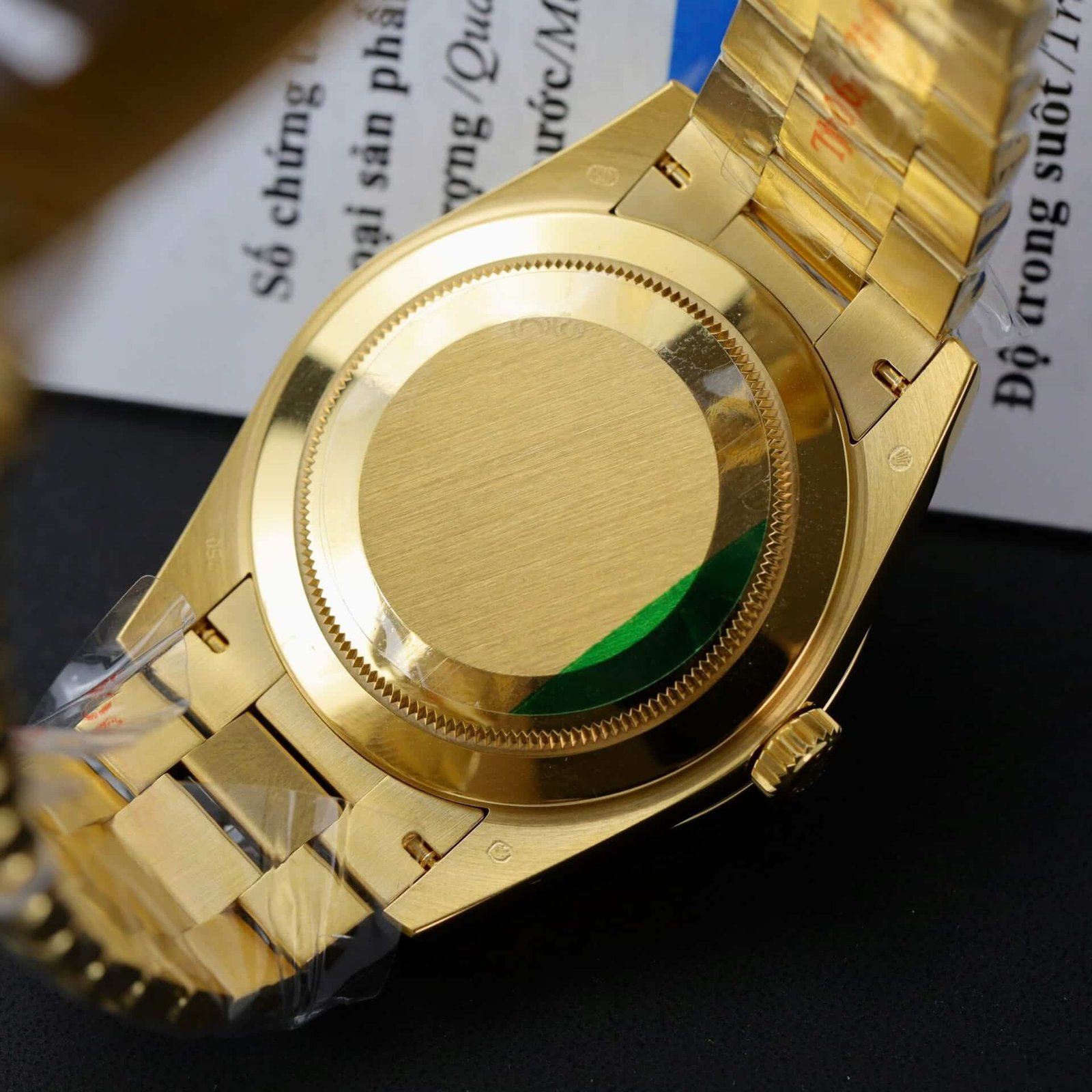 Rolex Day-Date 228348RBR-0037 Diamond Paved Dial 18k Gold Wrapped Customized Moissanite GMF V3 Super Clone 40mm - 图片 9