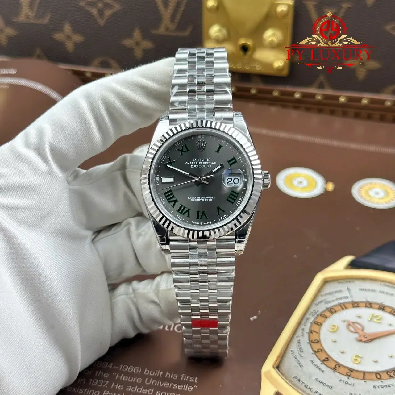 Rolex Datejust 41 126334 Wimbledon Dial Jubilee Super Clone VS Factory