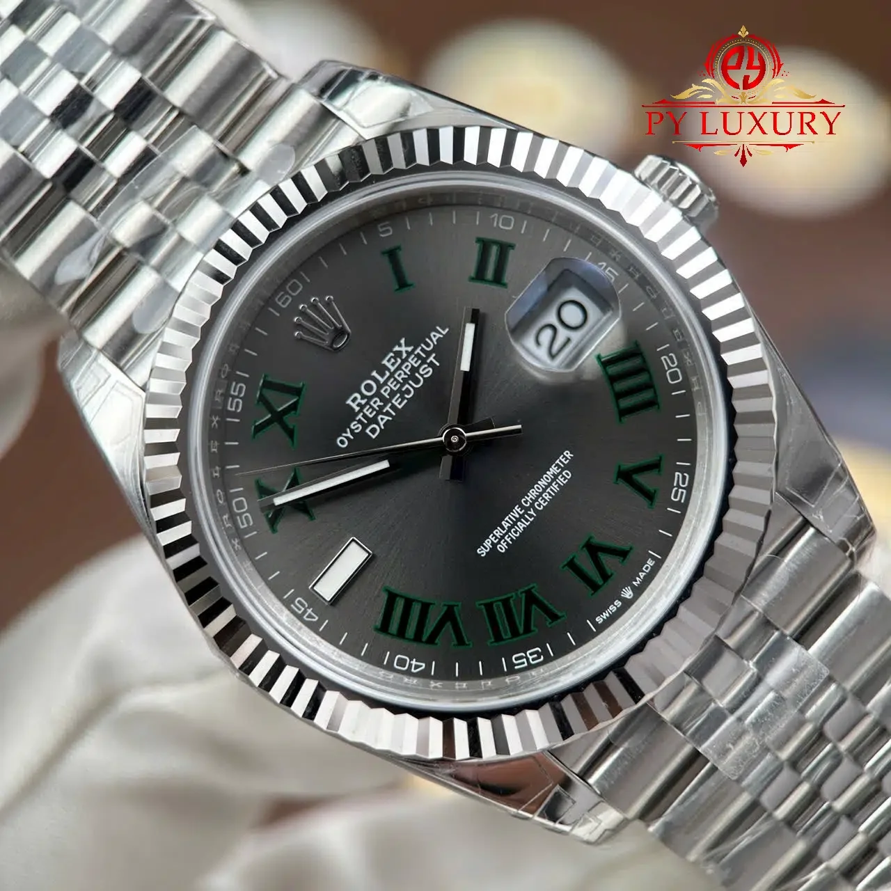 Rolex Datejust 41 126334 Wimbledon Dial Jubilee Super Clone VS Factory - 图片 4