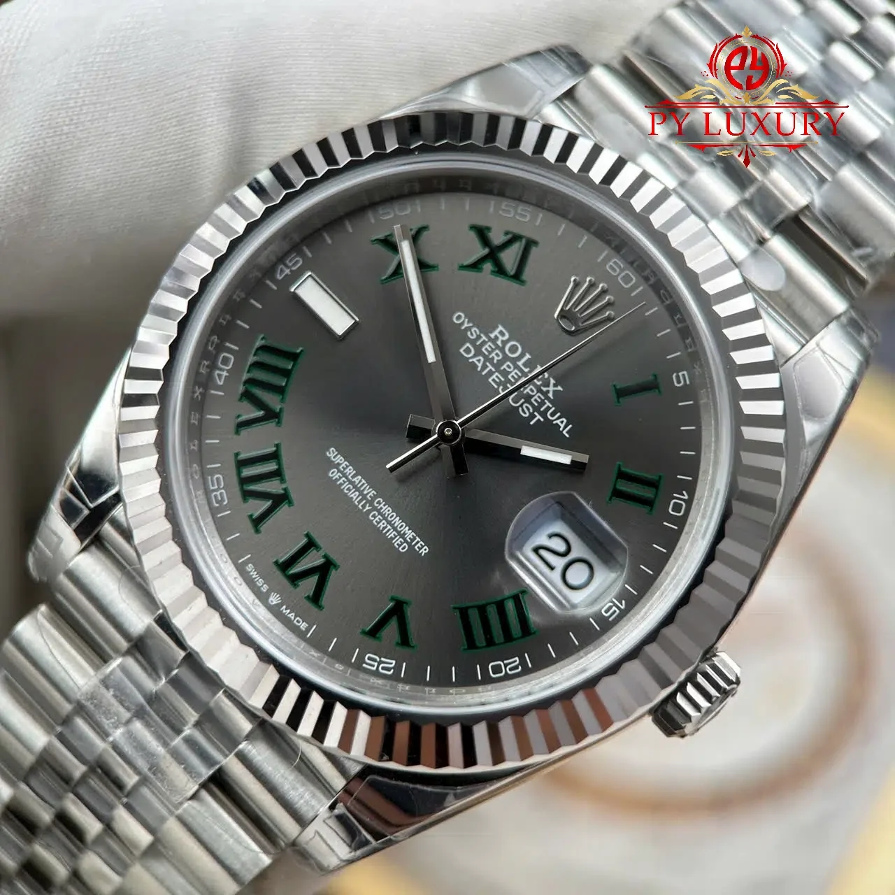 Rolex Datejust 41 126334 Wimbledon Dial Jubilee Super Clone VS Factory - 图片 5