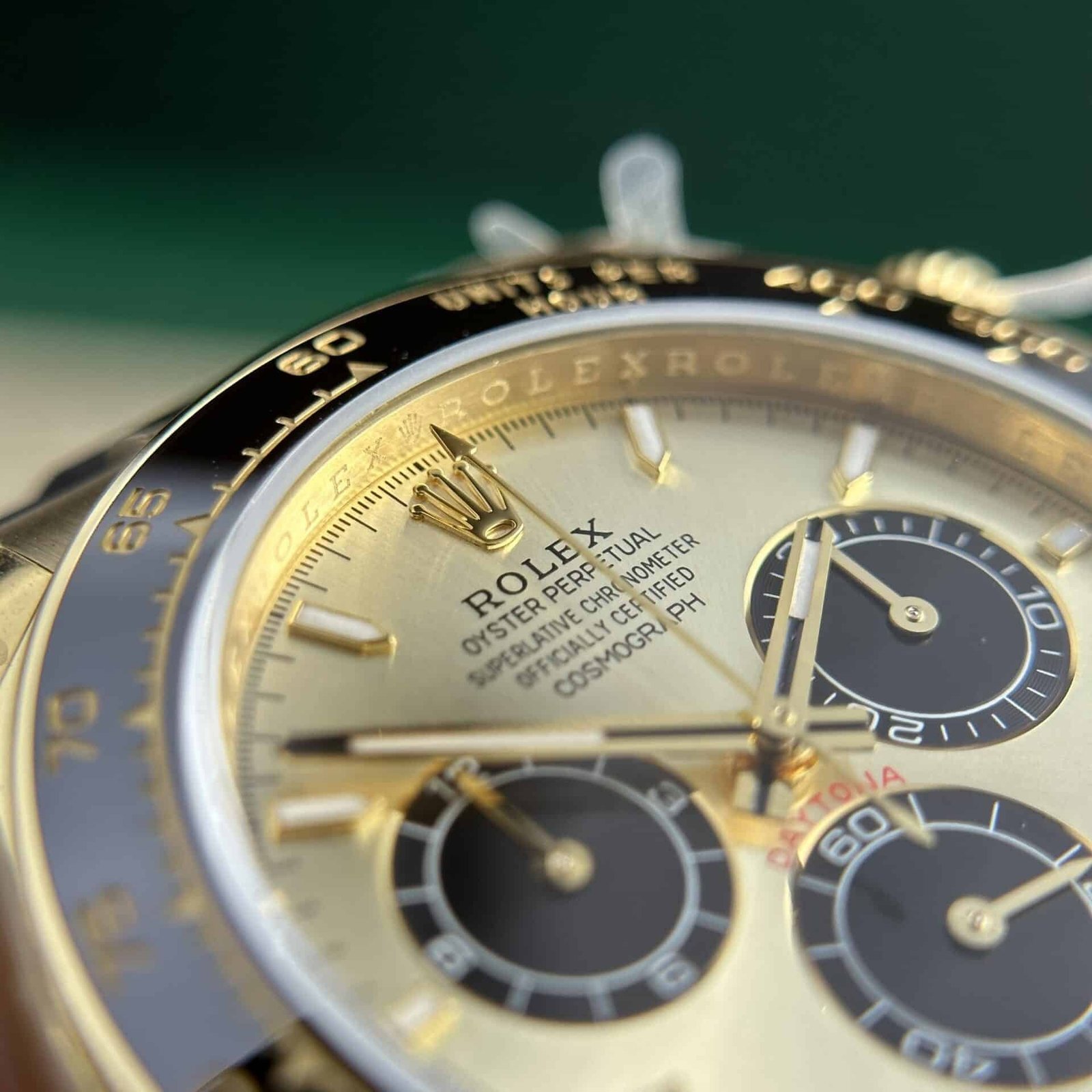 Rolex Daytona 126518 Yellow Gold Champagne Dial Oysterflex 155g Super Clone 40mm - 图片 4