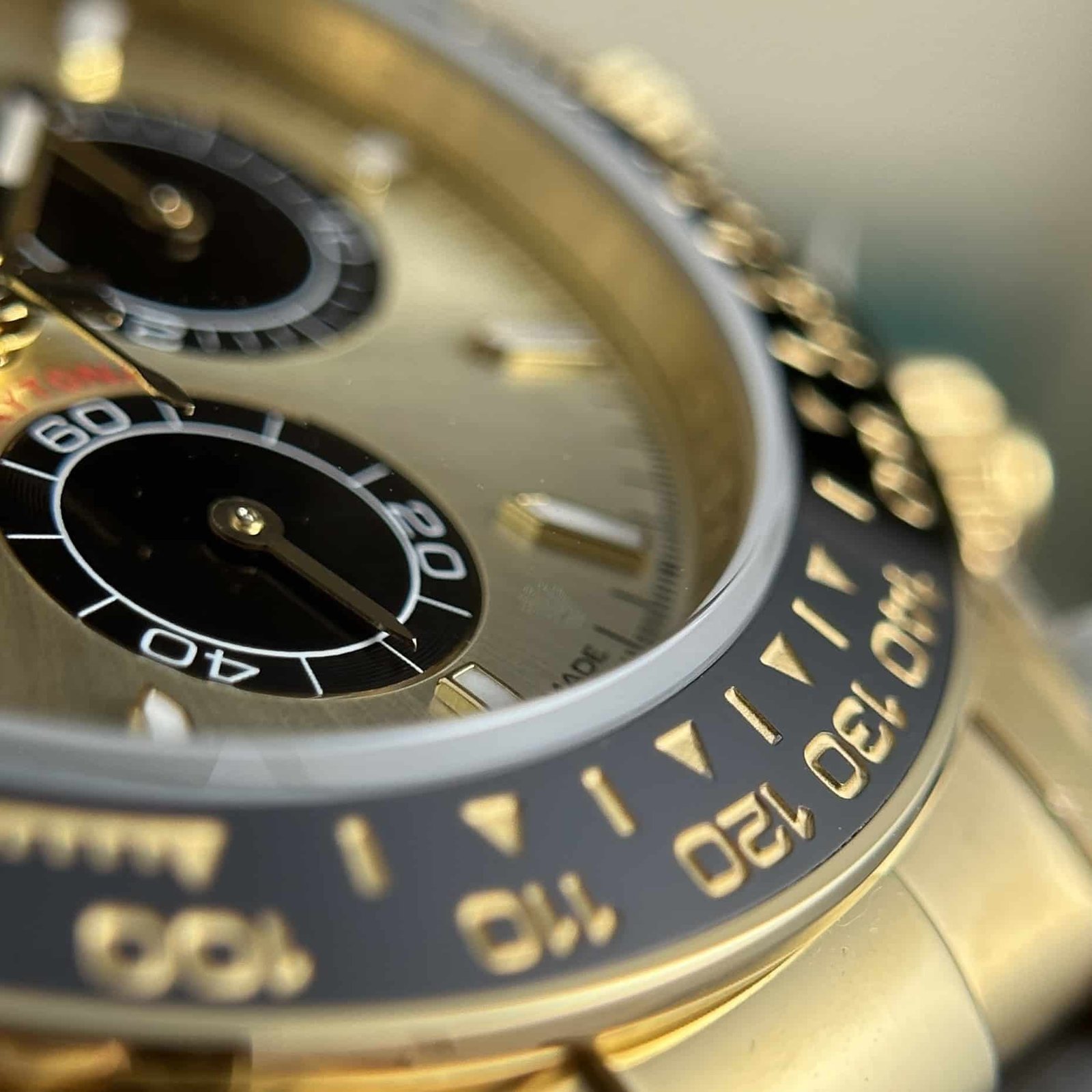Rolex Daytona 126518 Yellow Gold Champagne Dial Oysterflex 155g Super Clone 40mm - 图片 5