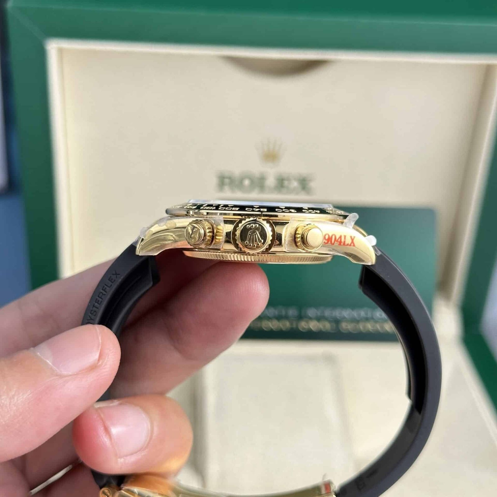 Rolex Daytona 126518 Yellow Gold Champagne Dial Oysterflex 155g Super Clone 40mm - 图片 6