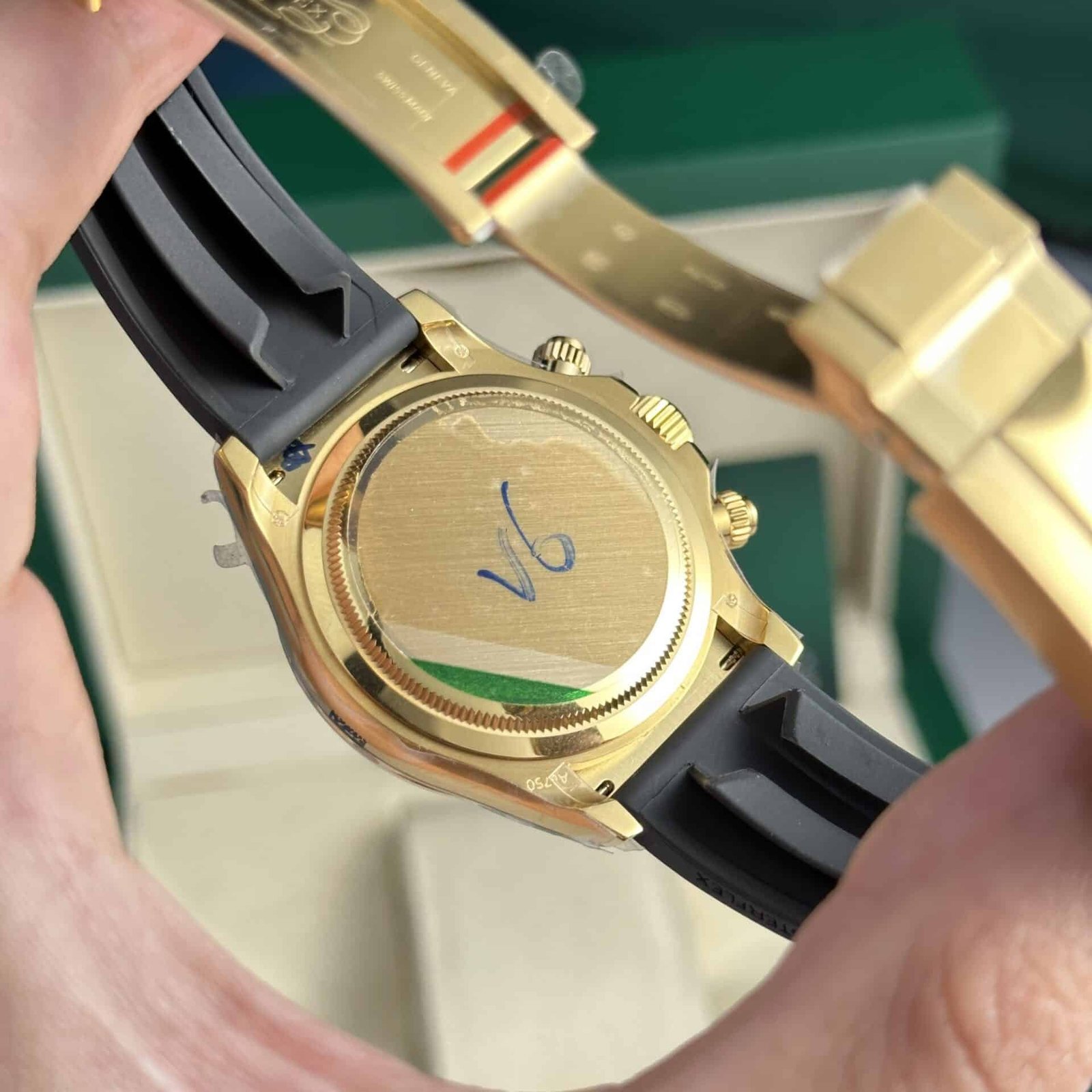 Rolex Daytona 126518 Yellow Gold Champagne Dial Oysterflex 155g Super Clone 40mm - 图片 8