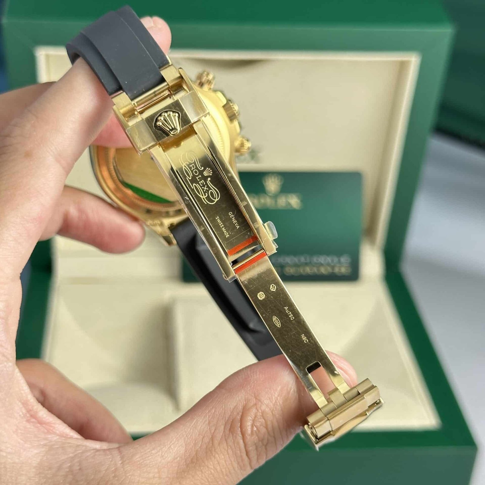 Rolex Daytona 126518 Yellow Gold Champagne Dial Oysterflex 155g Super Clone 40mm - 图片 9