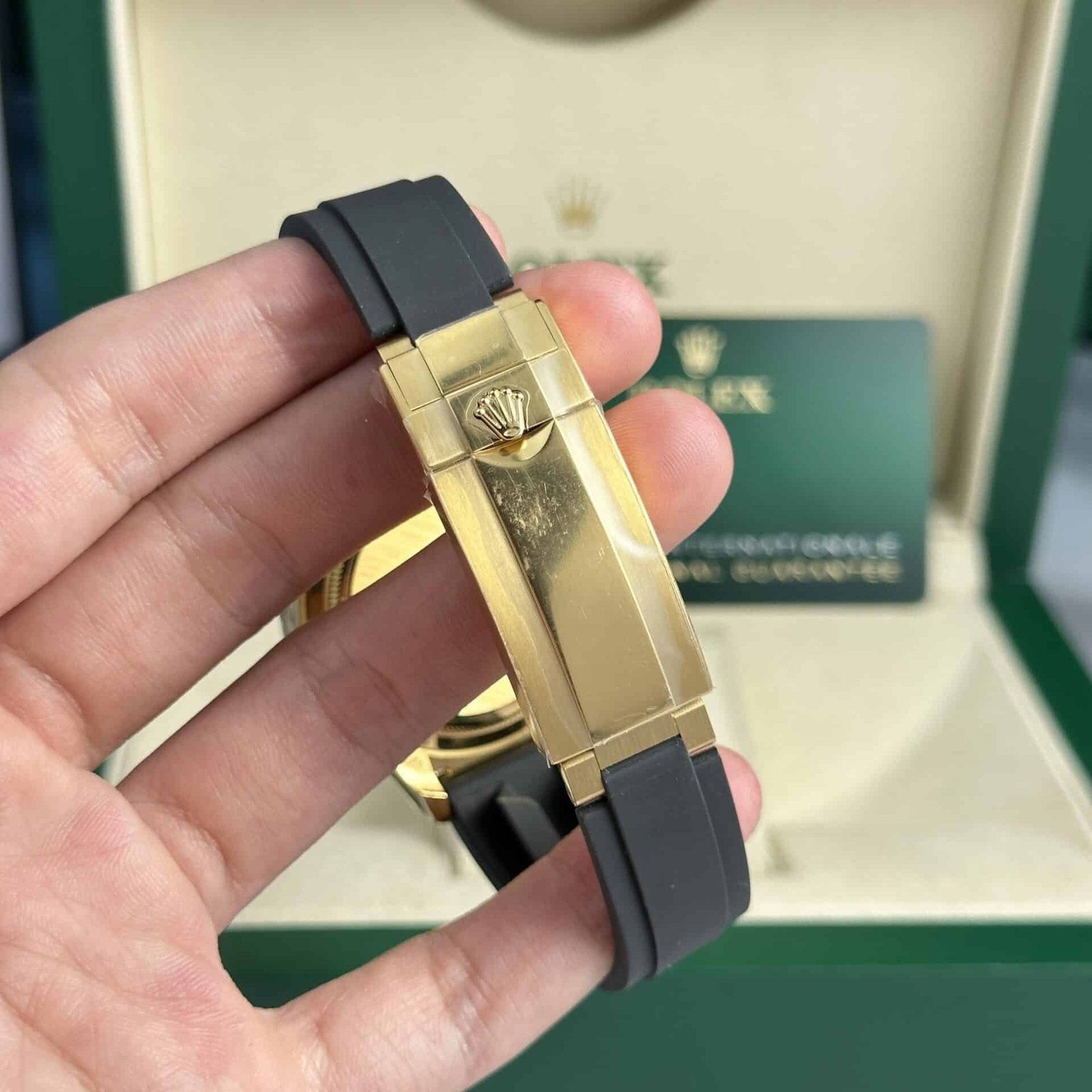 Rolex Daytona 126518 Yellow Gold Champagne Dial Oysterflex 155g Super Clone 40mm - 图片 10