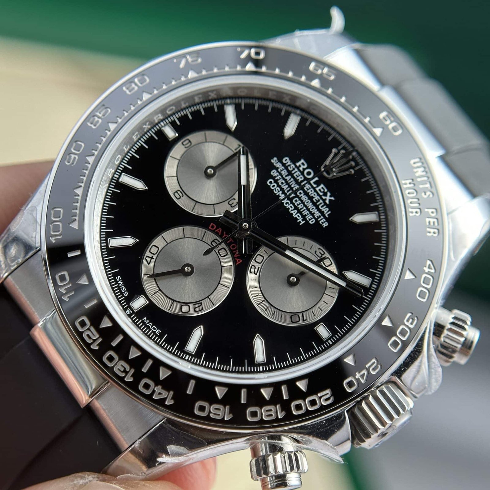 Rolex Daytona 126519LN-0002 Bright Black & Steel Luminous Dial 155g Super Clone QF 40mm - 图片 4