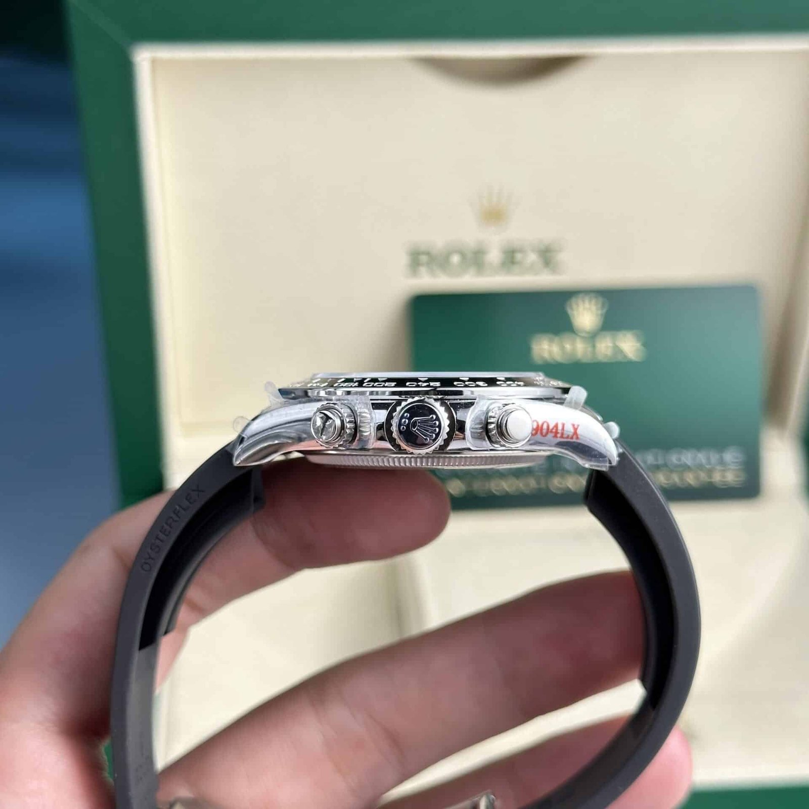 Rolex Daytona 126519LN-0002 Bright Black & Steel Luminous Dial 155g Super Clone QF 40mm - 图片 7
