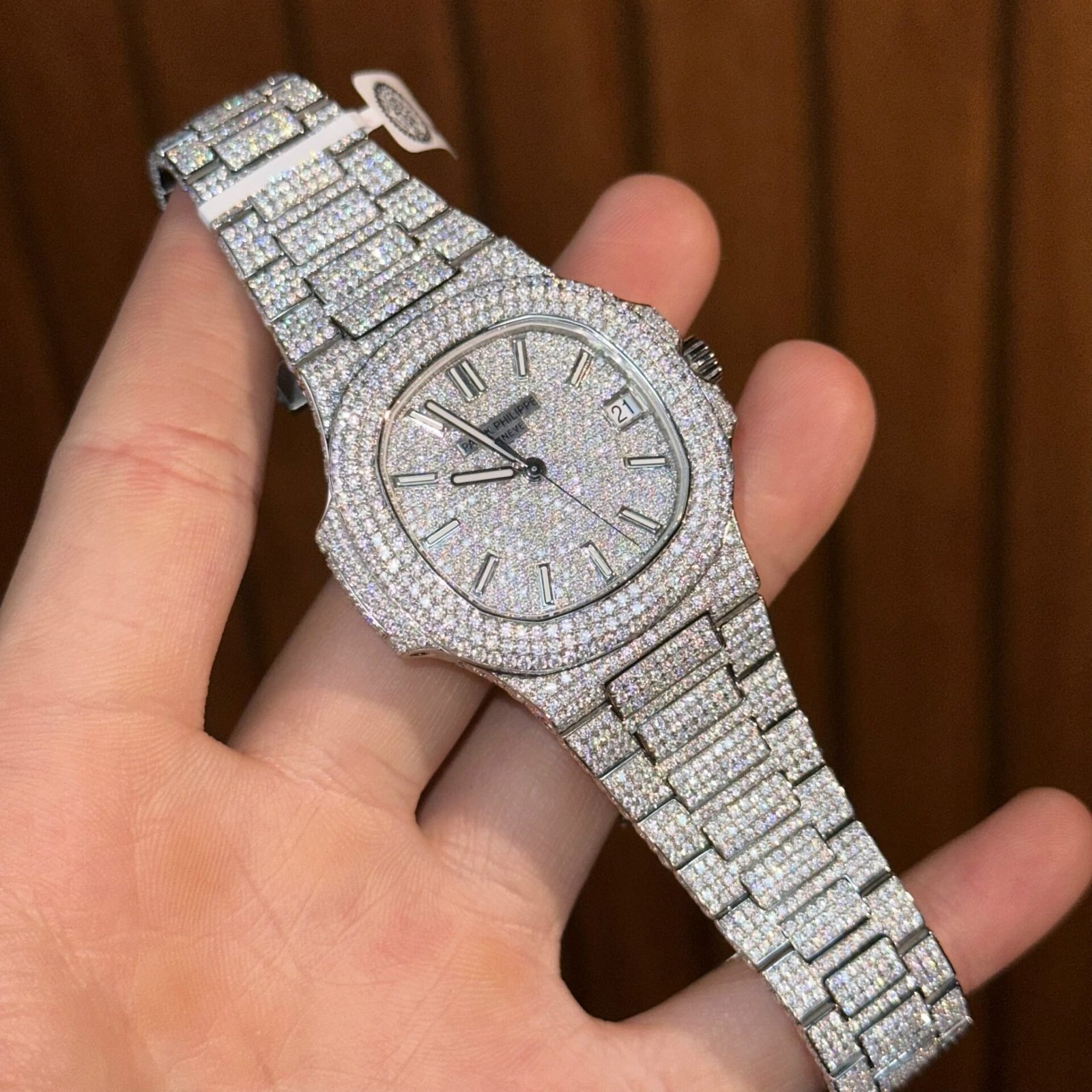 Patek Philippe Nautilus 5711 Iced Out Moissanite Best Quality Replica 40mm - 图片 5