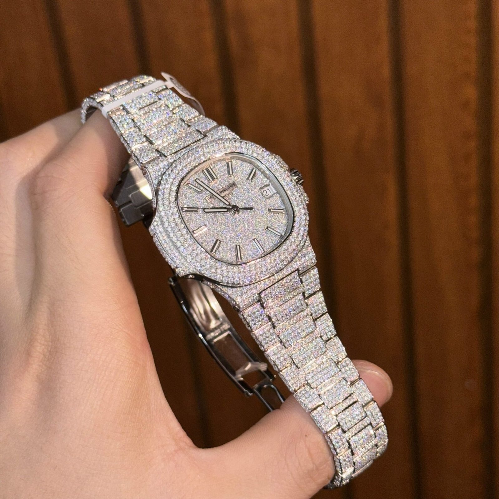 Patek Philippe Nautilus 5711 Iced Out Moissanite Best Quality Replica 40mm - 图片 6