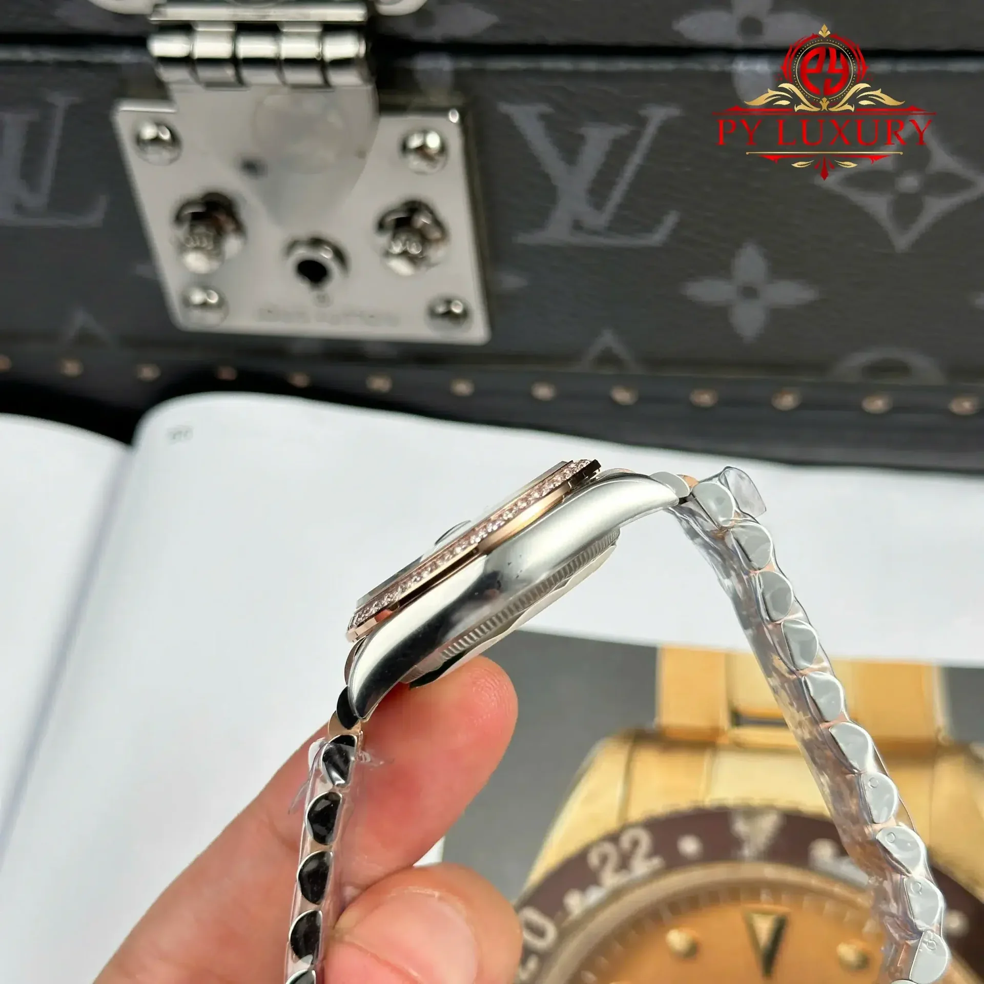 Rolex Datejust 278381RBR-0026 Two Tone Rose Gold MOP Diamond Dial Diamond Bezel Jubilee 1:1 Replica THBF 31mm - 图片 7