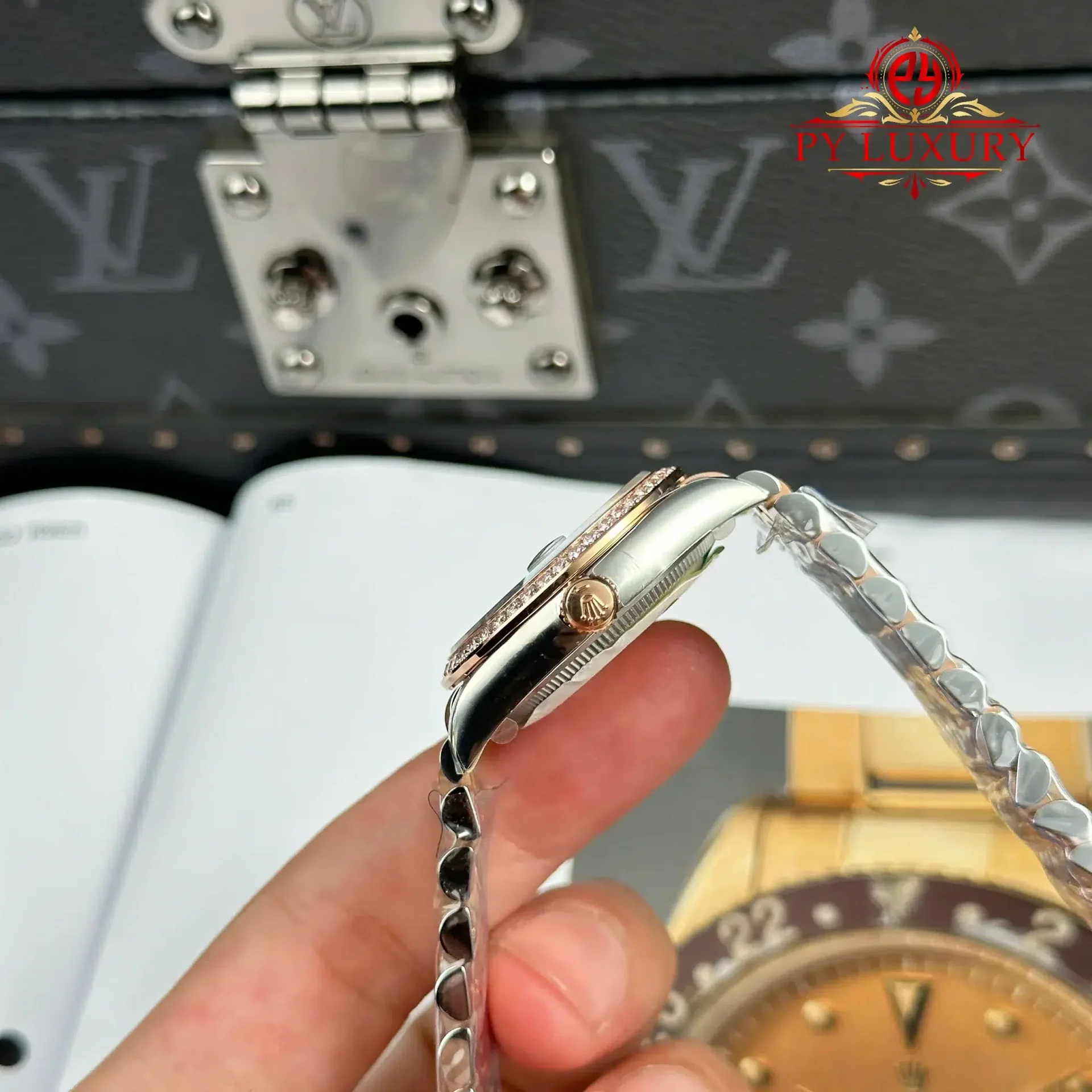Rolex Datejust 278381RBR-0026 Two Tone Rose Gold MOP Diamond Dial Diamond Bezel Jubilee 1:1 Replica THBF 31mm - 图片 8