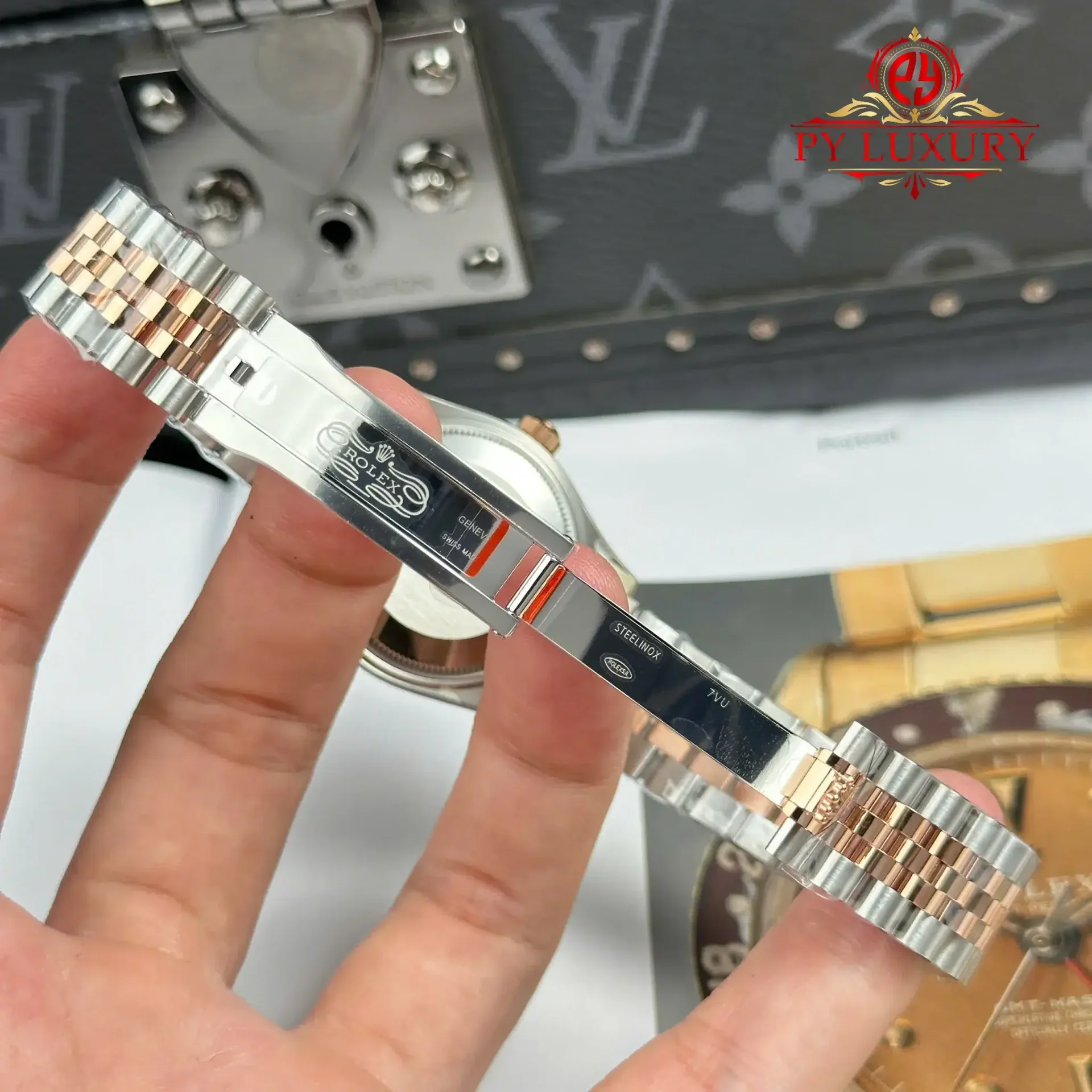 Rolex Datejust 278381RBR-0026 Two Tone Rose Gold MOP Diamond Dial Diamond Bezel Jubilee 1:1 Replica THBF 31mm - 图片 10