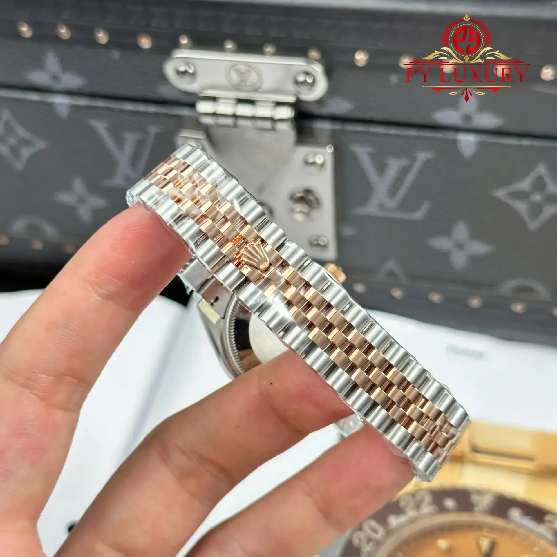 Rolex Datejust 278381RBR-0026 Two Tone Rose Gold MOP Diamond Dial Diamond Bezel Jubilee 1:1 Replica THBF 31mm - 图片 11
