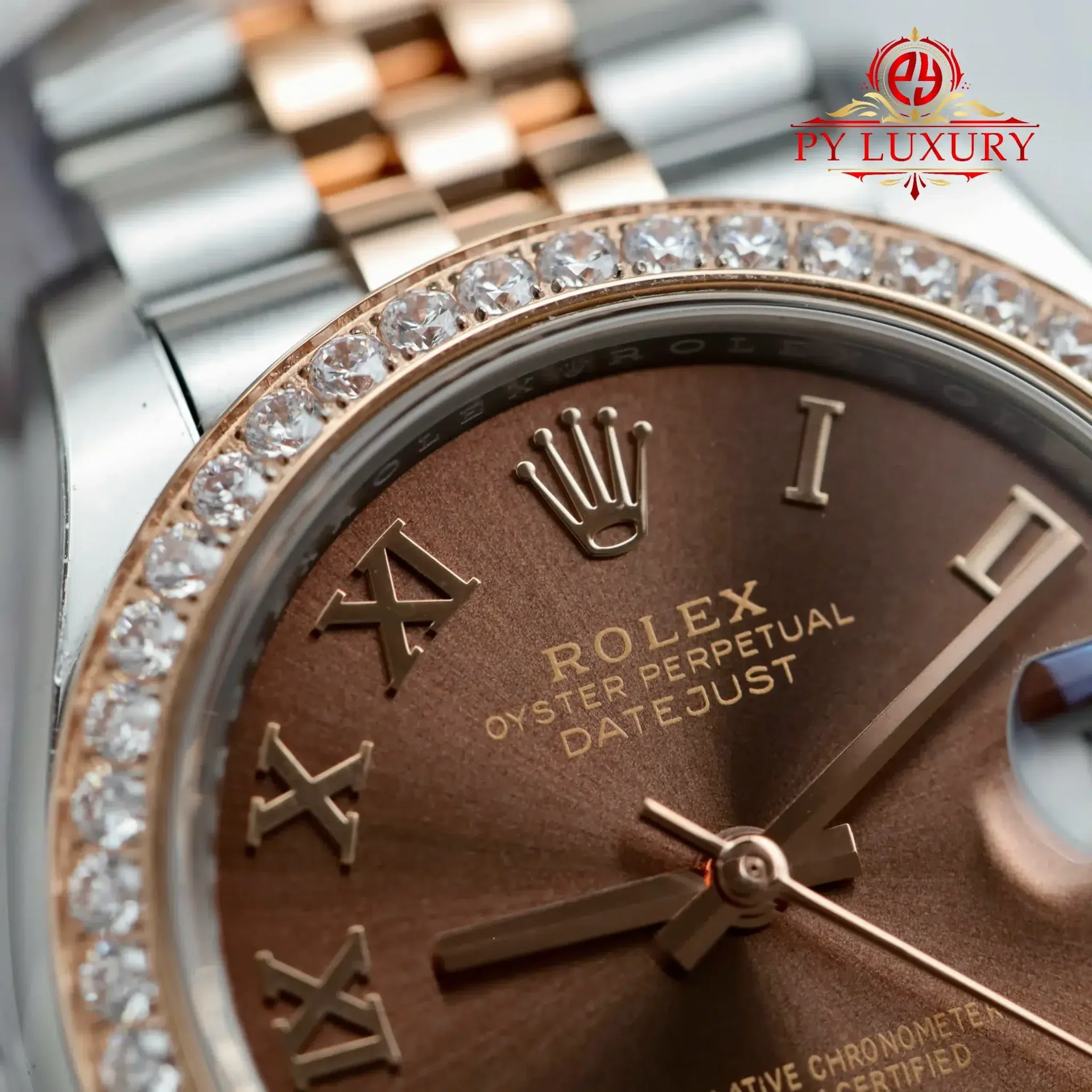 Rolex Datejust 278381RBR-0006 Two Tone Chocolate Dial Diamond Bezel Jubilee Best Replica THB 31mm - 图片 5
