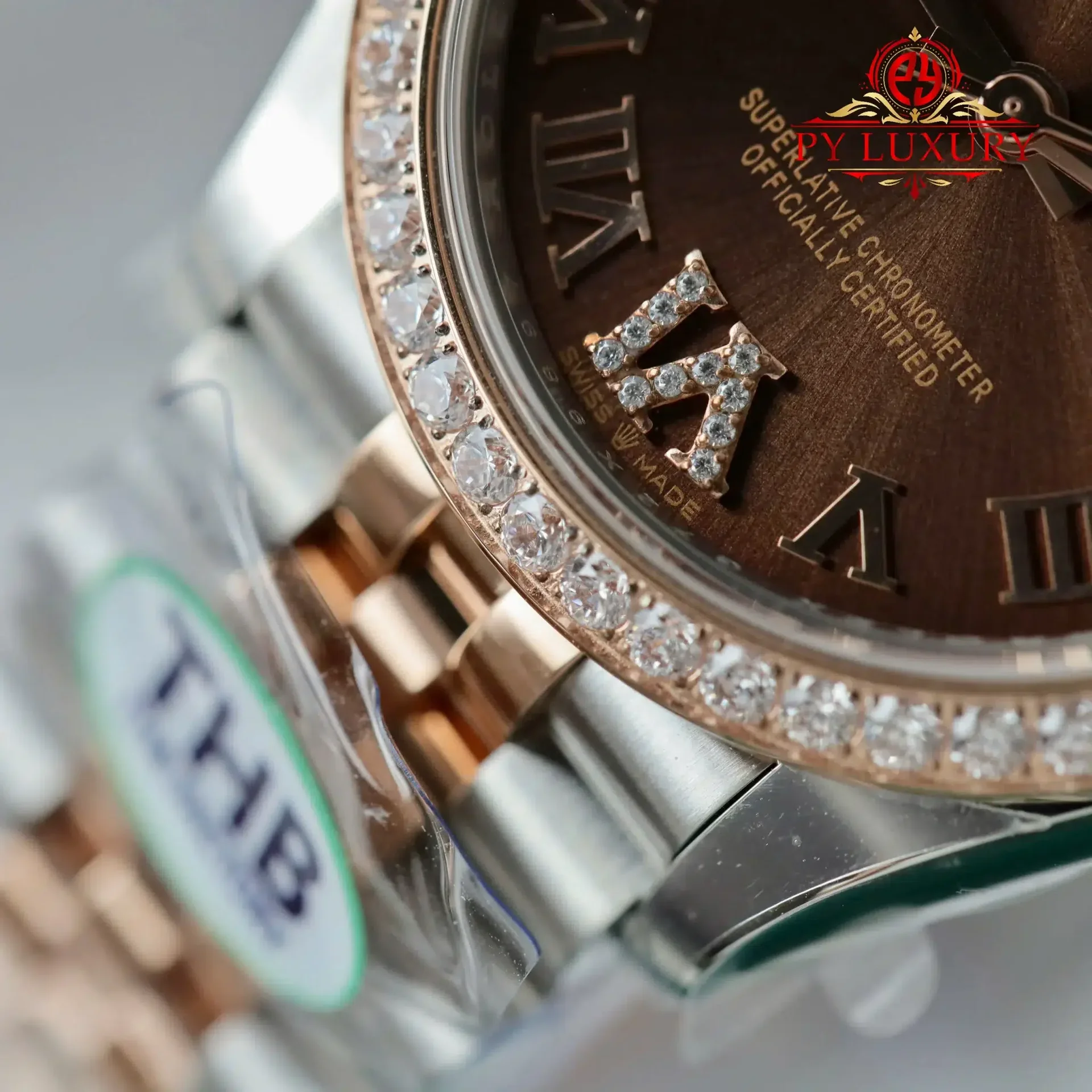 Rolex Datejust 278381RBR-0006 Two Tone Chocolate Dial Diamond Bezel Jubilee Best Replica THB 31mm - 图片 6