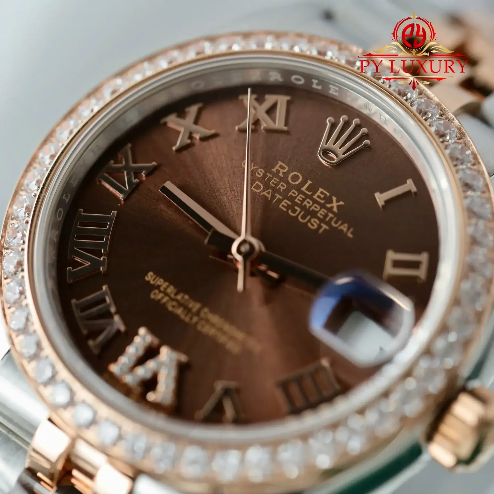 Rolex Datejust 278381RBR-0006 Two Tone Chocolate Dial Diamond Bezel Jubilee Best Replica THB 31mm - 图片 7