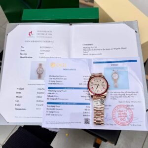 Rolex Day-Date 228398TRU 18K Gold Wrapped Custom Moissanite Dial Ruby Bezel GMF V3 Super Clone 40mm