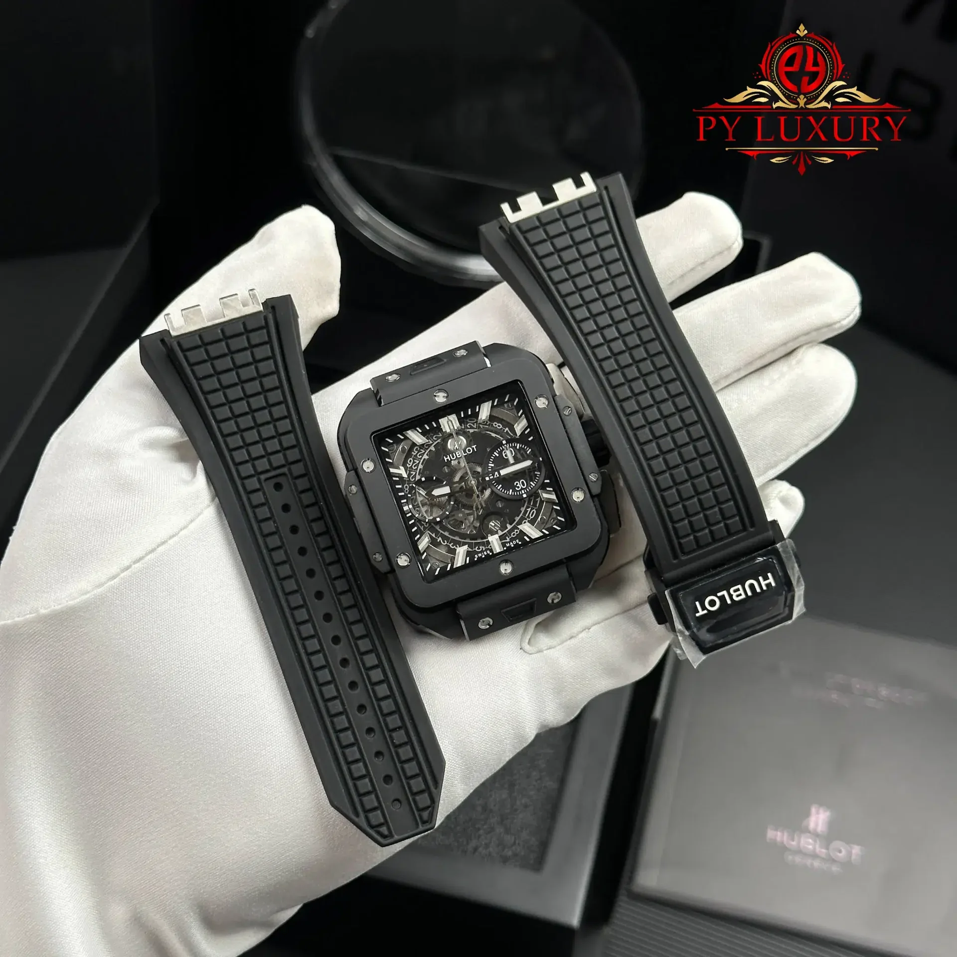 Hublot Square Bang Unico Black Magic Ceramic Case Best Quality Replica BBF 42mm - 图片 2