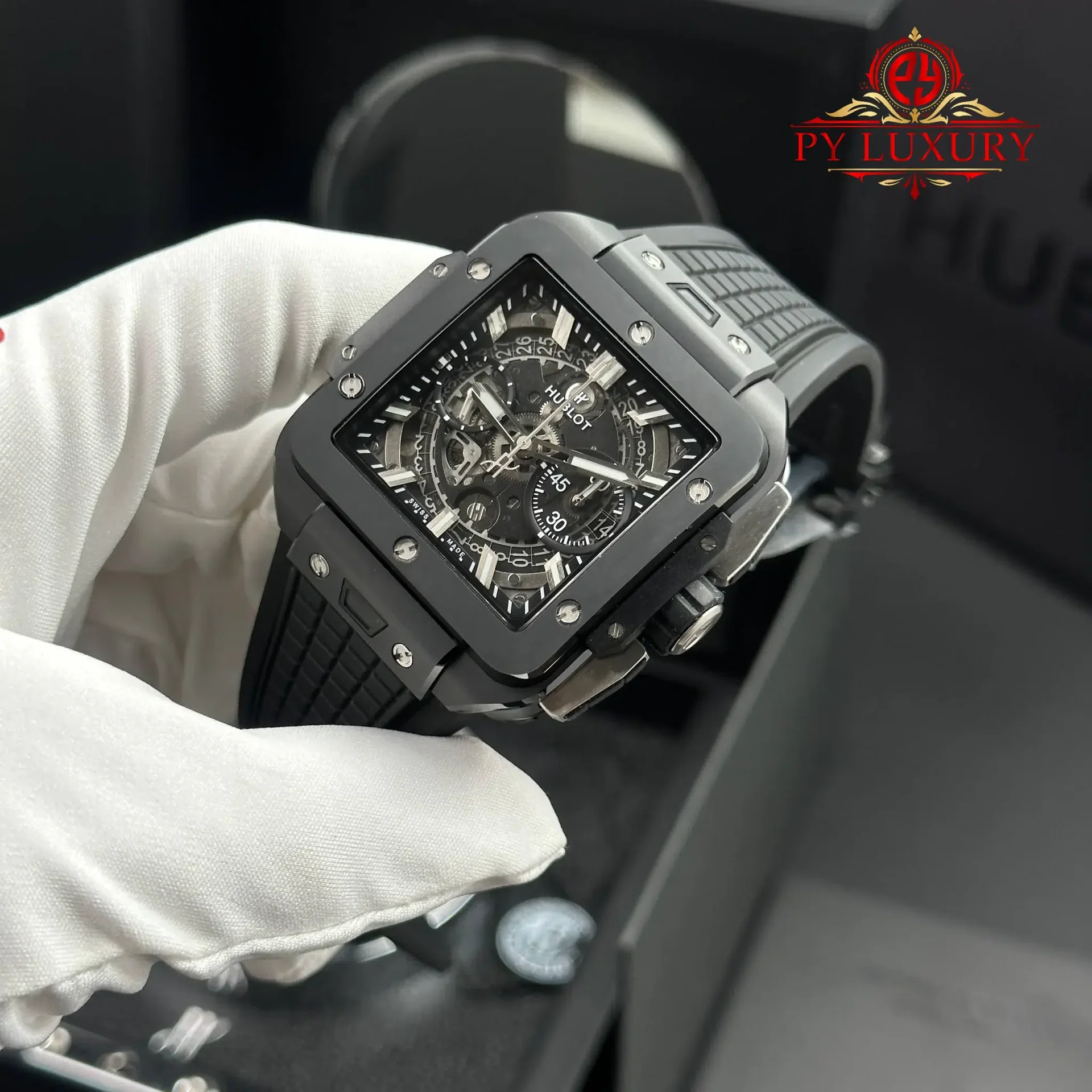 Hublot Square Bang Unico Black Magic Ceramic Case Best Quality Replica BBF 42mm - 图片 3