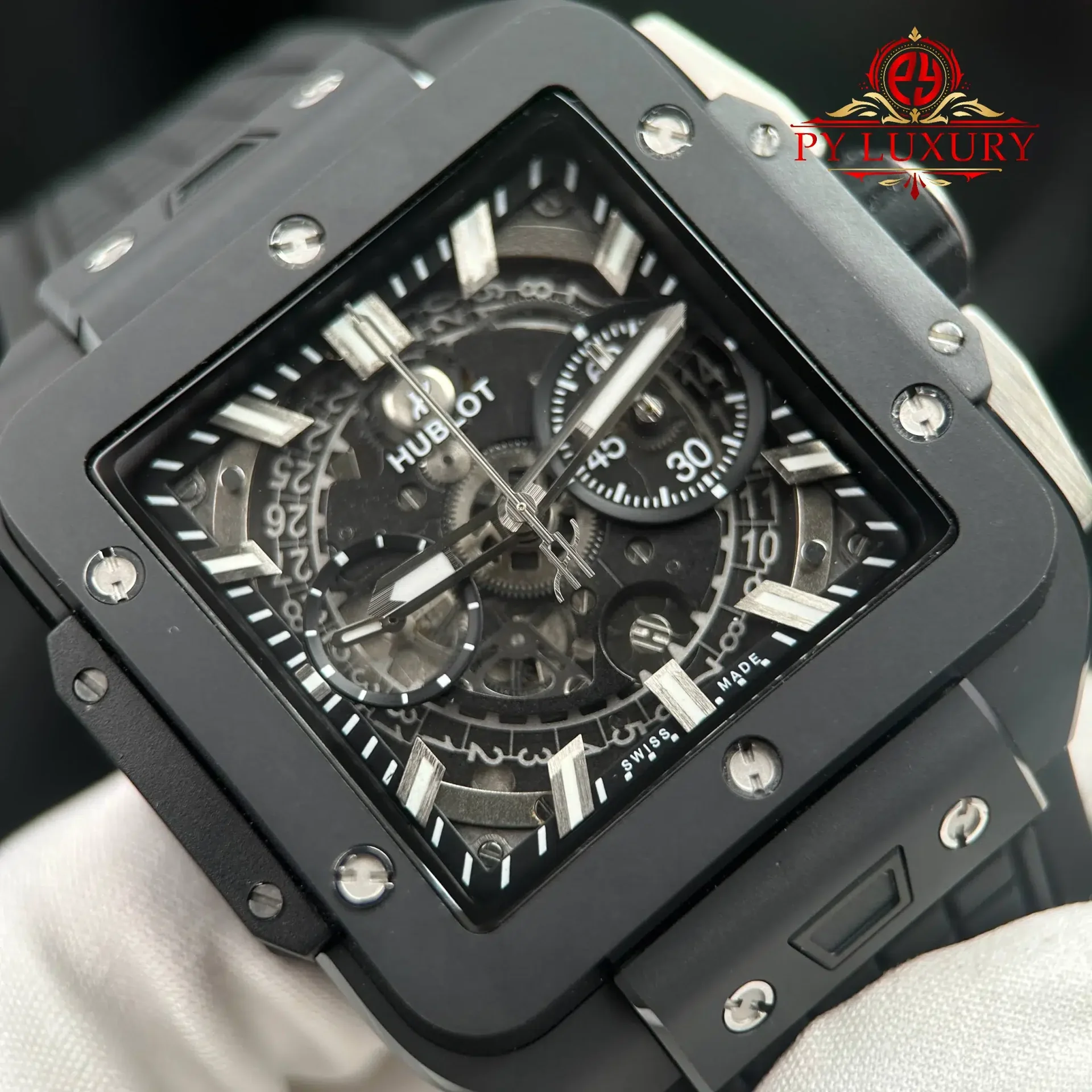 Hublot Square Bang Unico Black Magic Ceramic Case Best Quality Replica BBF 42mm - 图片 4