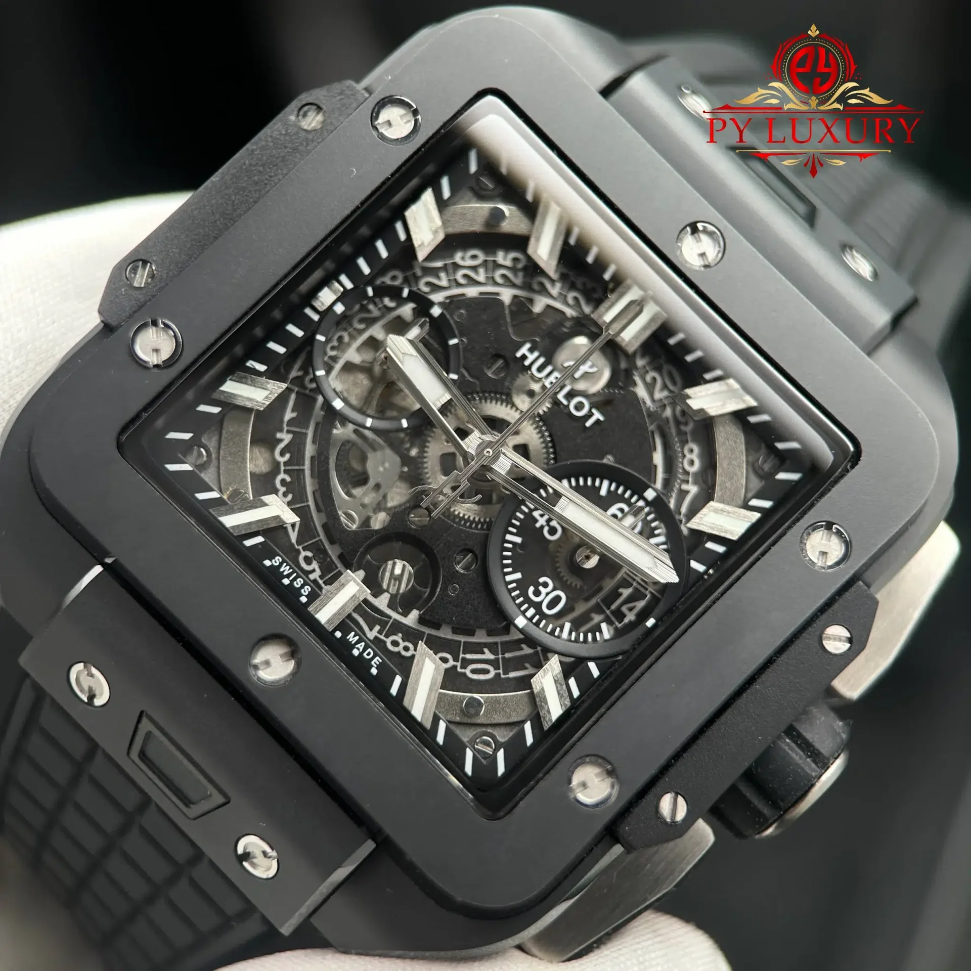 Hublot Square Bang Unico Black Magic Ceramic Case Best Quality Replica BBF 42mm - 图片 5