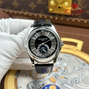 Patek Philippe Complications 5205G-010 Grey Dial Leather Best Replica GRF 40mm