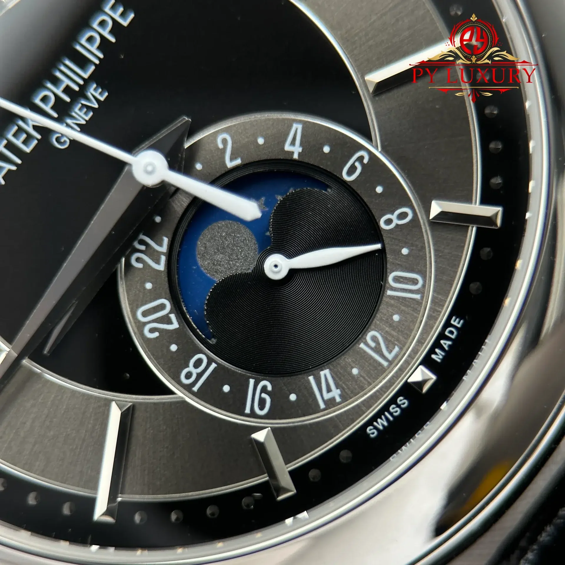 Patek Philippe Complications 5205G-010 Grey Dial Leather Best Replica GRF 40mm - 图片 8