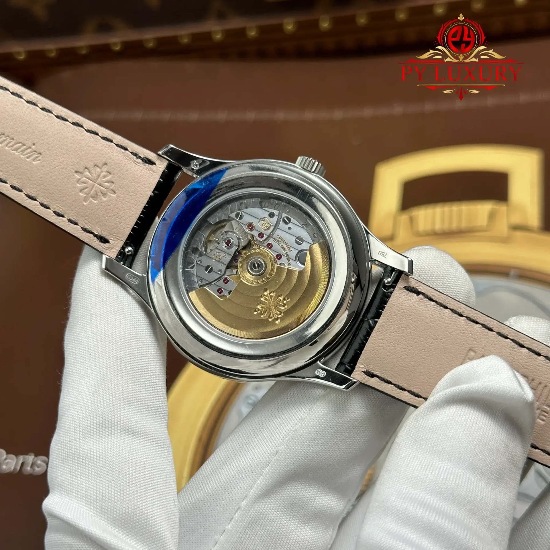 Patek Philippe Complications 5205G-010 Grey Dial Leather Best Replica GRF 40mm - 图片 11